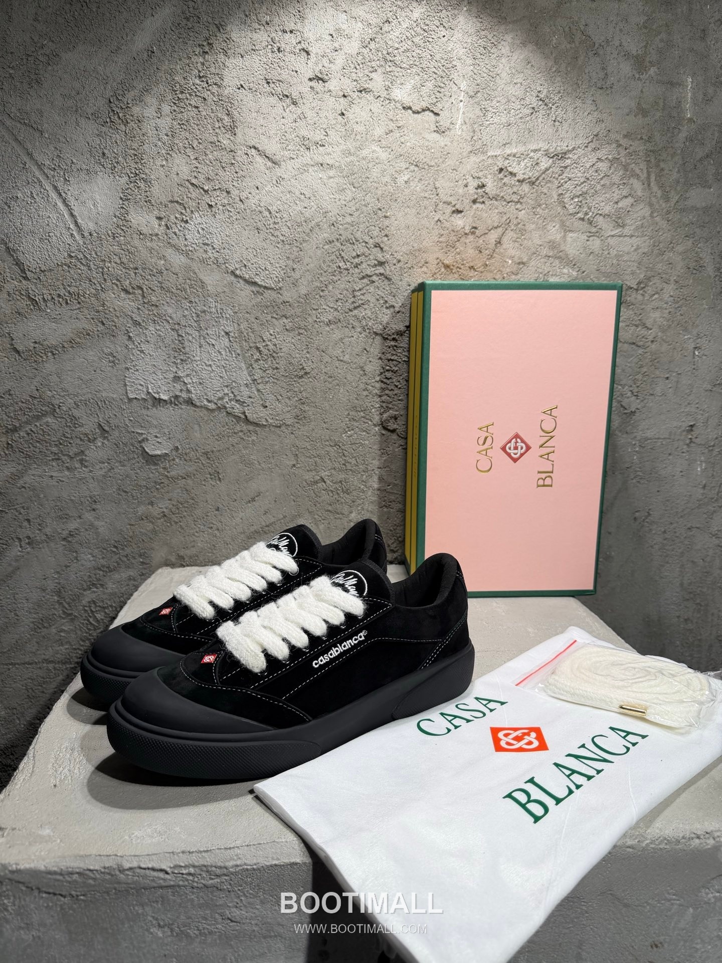 Casablanca Samurai Sneaker Suede Cowhide Black Sneakers 카사블랑카 사무라이 스니커즈 스웨이드 소가죽 블랙 2