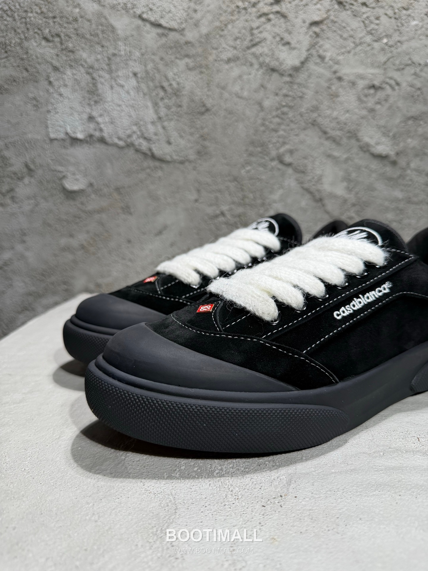 Casablanca Samurai Sneaker Suede Cowhide Black Sneakers 카사블랑카 사무라이 스니커즈 스웨이드 소가죽 블랙 3
