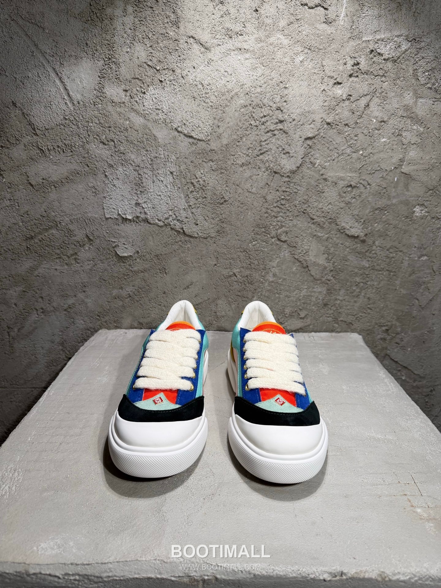 Casablanca Colorblock Sneakers Suede Leather Canvas Black 카사블랑카 컬러블록 스니커즈 스웨이드 소가죽 캔버스 블랙 5