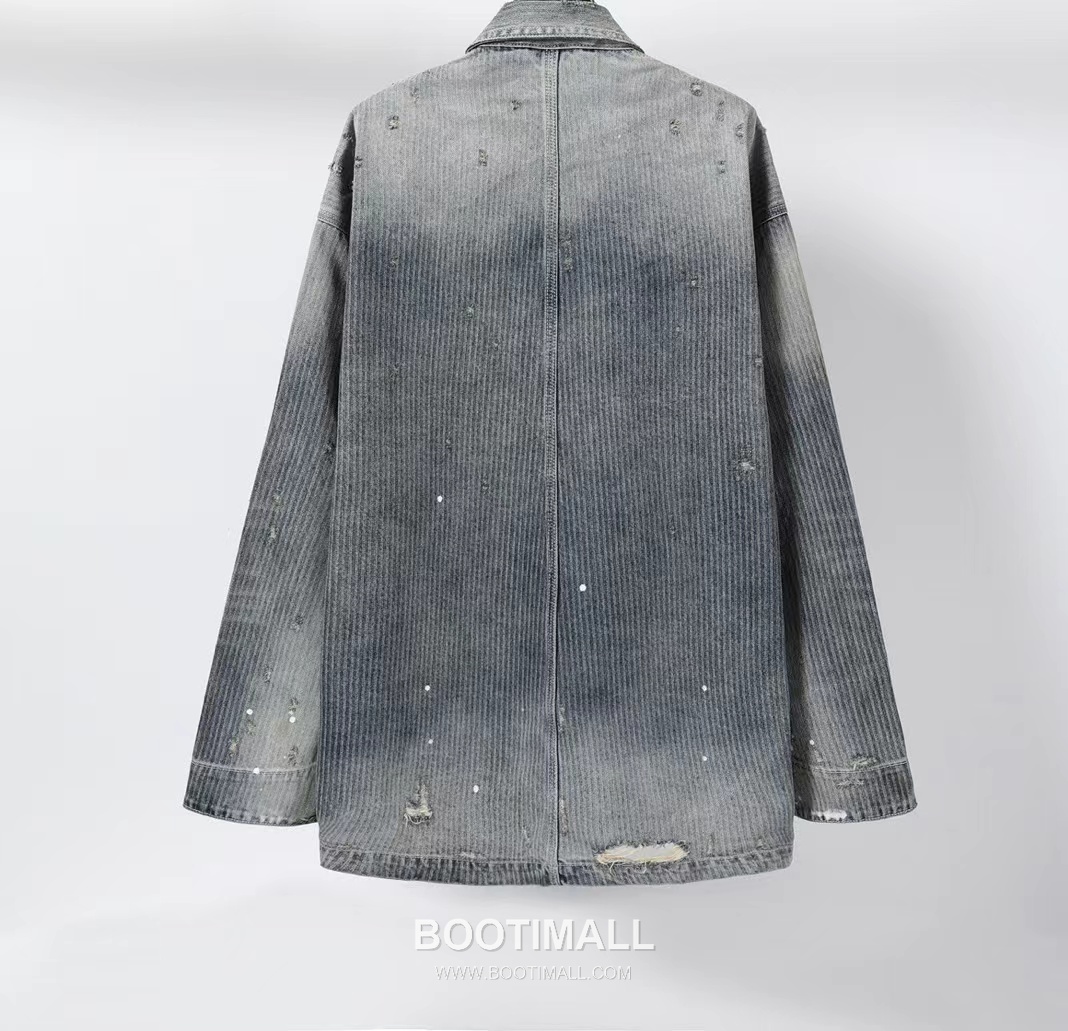 Maison Mihara Yasuhiro Jacquard Denim Shirt Jacket Cotton Blue 메종 미하라 야스히로 자카드 데님 셔츠 자켓 코튼 블루 2