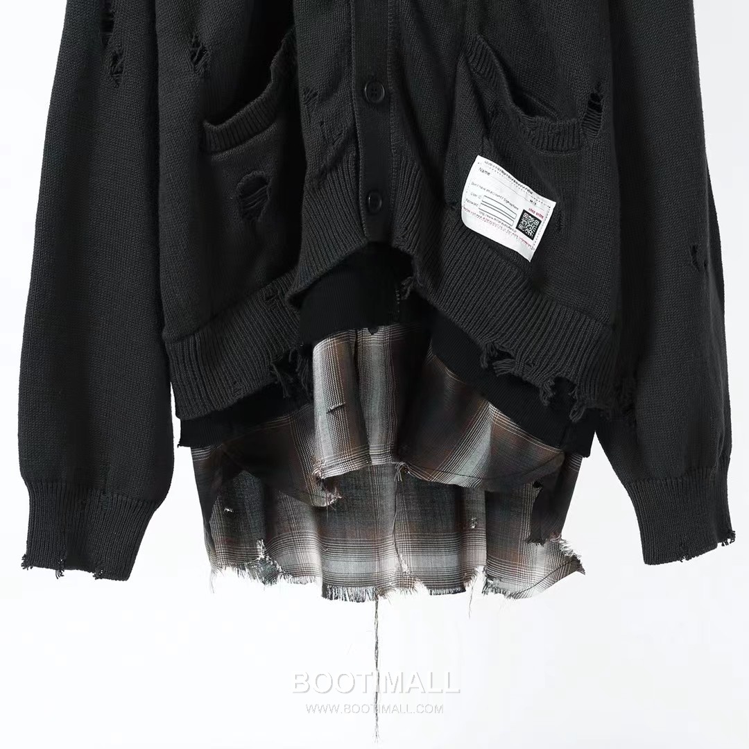 Maison Mihara Yasuhiro Layered Knit Hoodie Cotton Jacket 메종 미하라 야스히로 레이어드 니트 후디 코튼 자켓 5