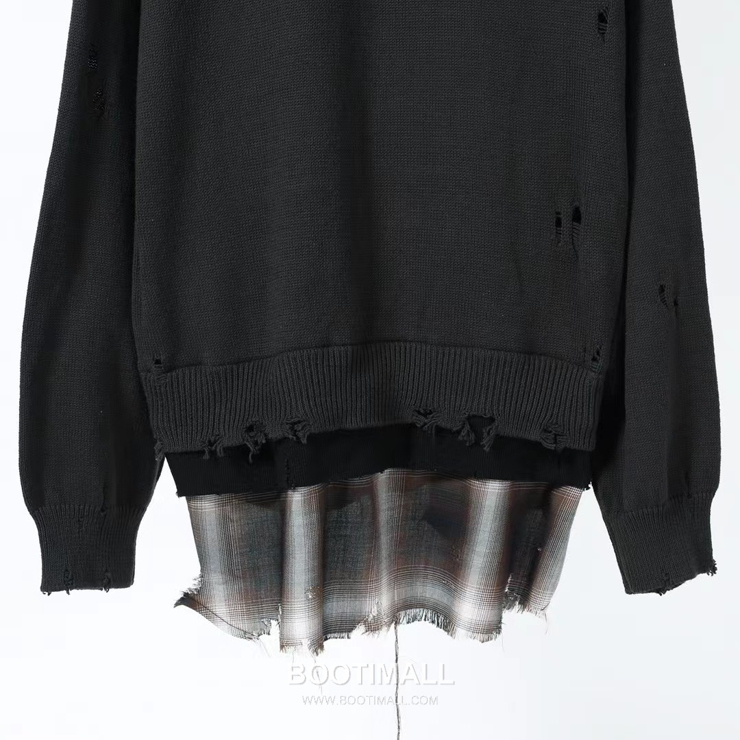 Maison Mihara Yasuhiro Layered Knit Hoodie Cotton Jacket 메종 미하라 야스히로 레이어드 니트 후디 코튼 자켓 8