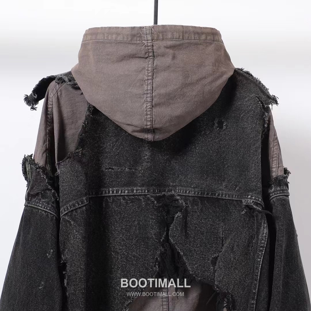 Maison Mihara Yasuhiro Layered Denim Jacket Cotton Black 메종 미하라 야스히로 레이어드 데님 자켓 코튼 블랙 9