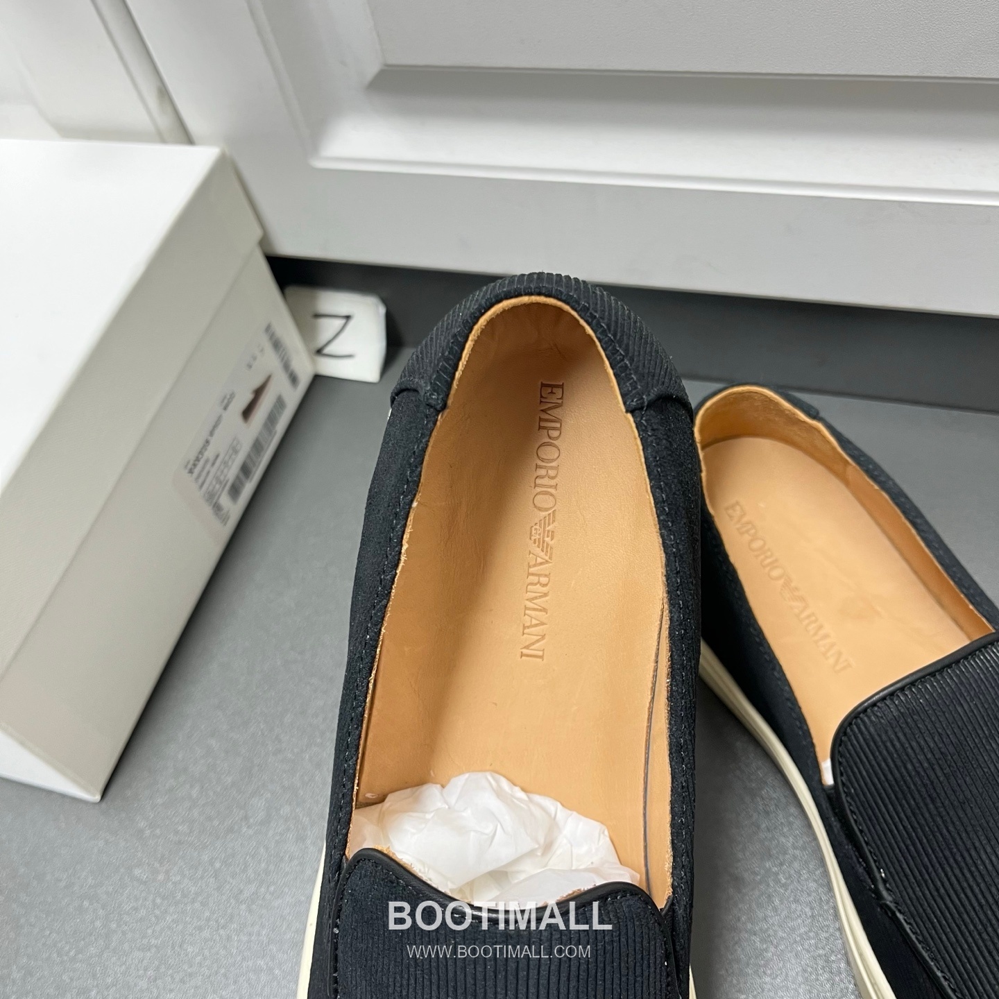 Armani Leather Loafer Suede Calfskin Black Gray 아르마니 코튼 레더 로퍼 스웨이드 송아지가죽 블랙 그레이 8