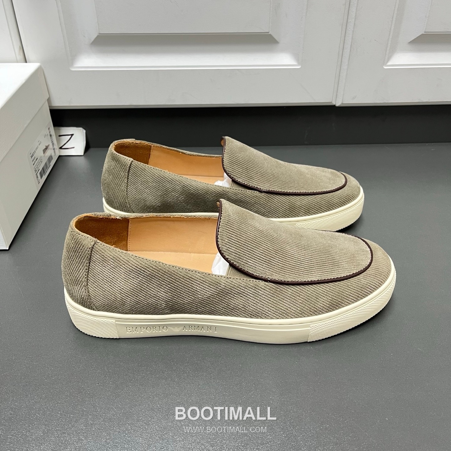 Armani Leather Loafer Suede Calfskin Black Gray 아르마니 코튼 레더 로퍼 스웨이드 송아지가죽 블랙 그레이 4