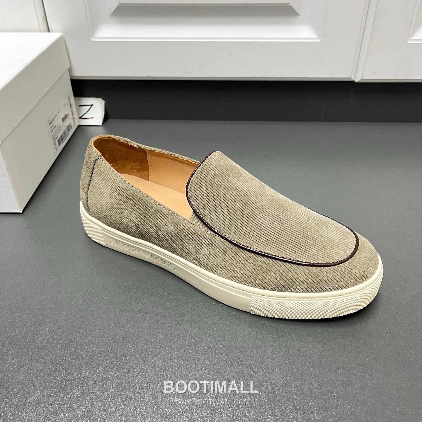 Armani Leather Loafer Suede Calfskin Black Gray 아르마니 코튼 레더 로퍼 스웨이드 송아지가죽 블랙 그레이 5