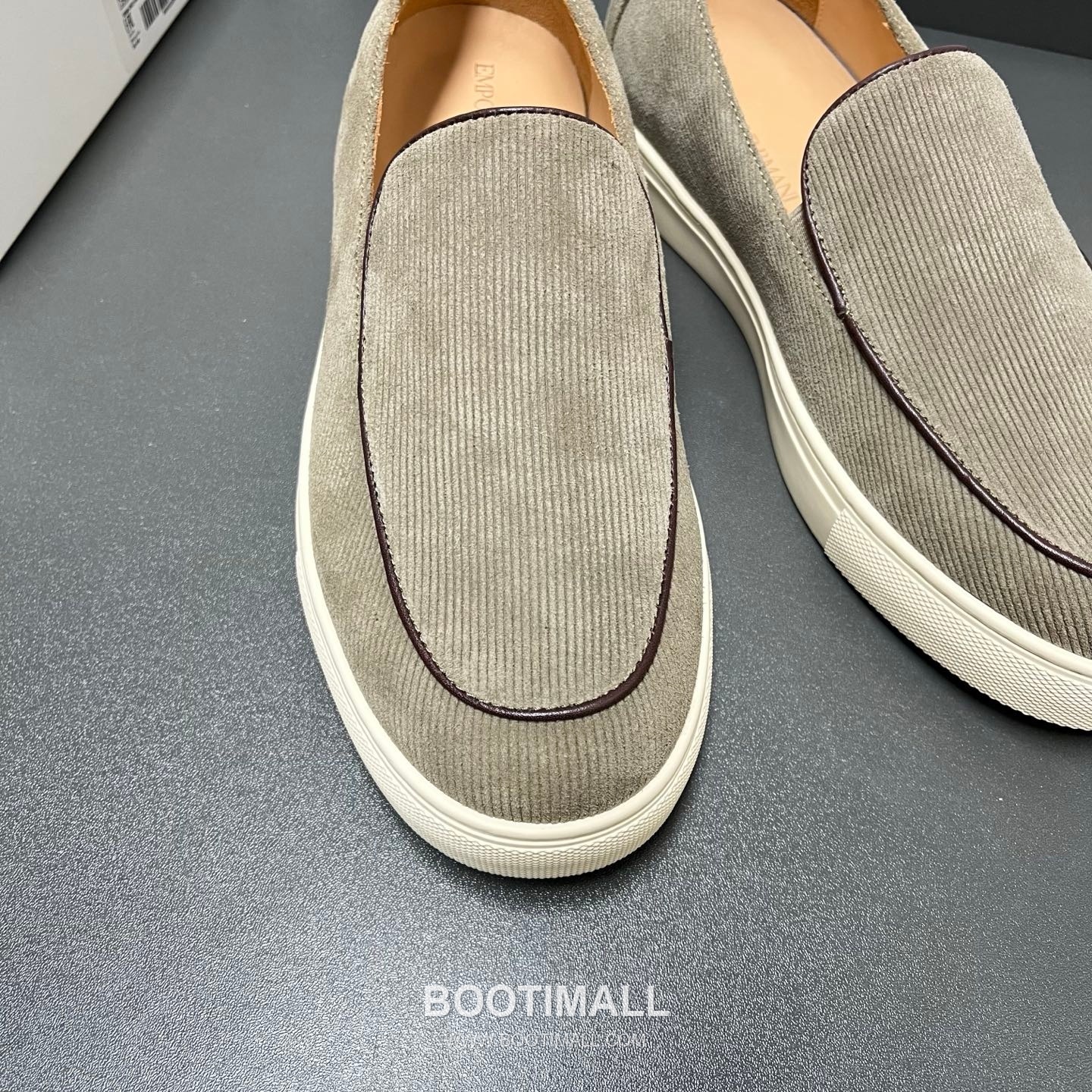 Armani Leather Loafer Suede Calfskin Black Gray 아르마니 코튼 레더 로퍼 스웨이드 송아지가죽 블랙 그레이 7