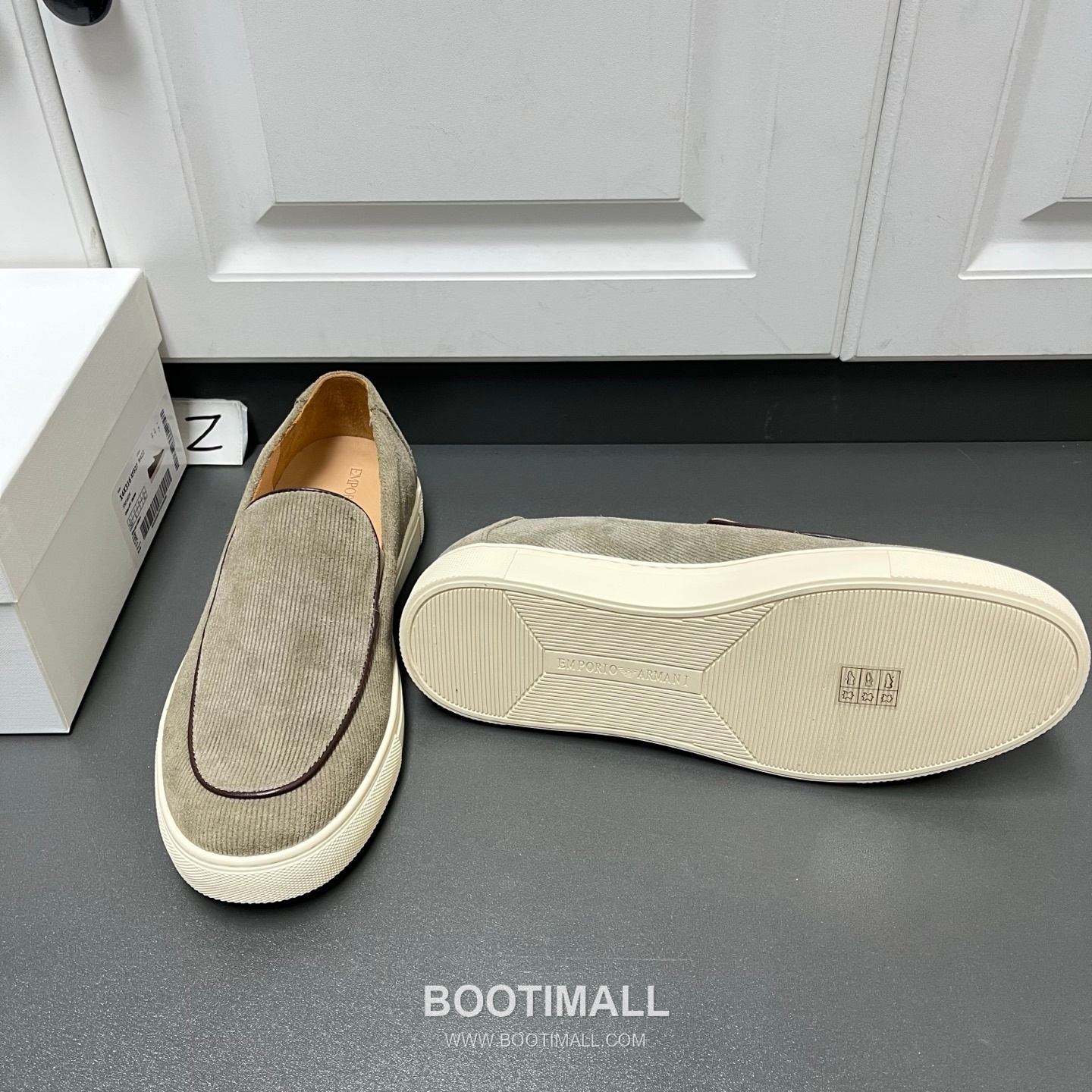 Armani Leather Loafer Suede Calfskin Black Gray 아르마니 코튼 레더 로퍼 스웨이드 송아지가죽 블랙 그레이 9