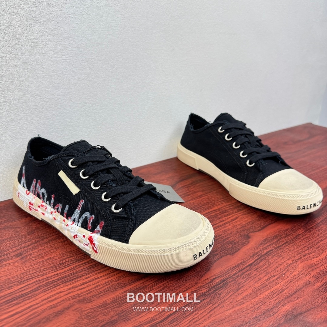 Balenciaga Paris Canvas Sneaker Canvas Rubber Off-White Sneakers 발렌시아가 파리 캔버스 스니커즈 캔버스 러버 오프화이트 2