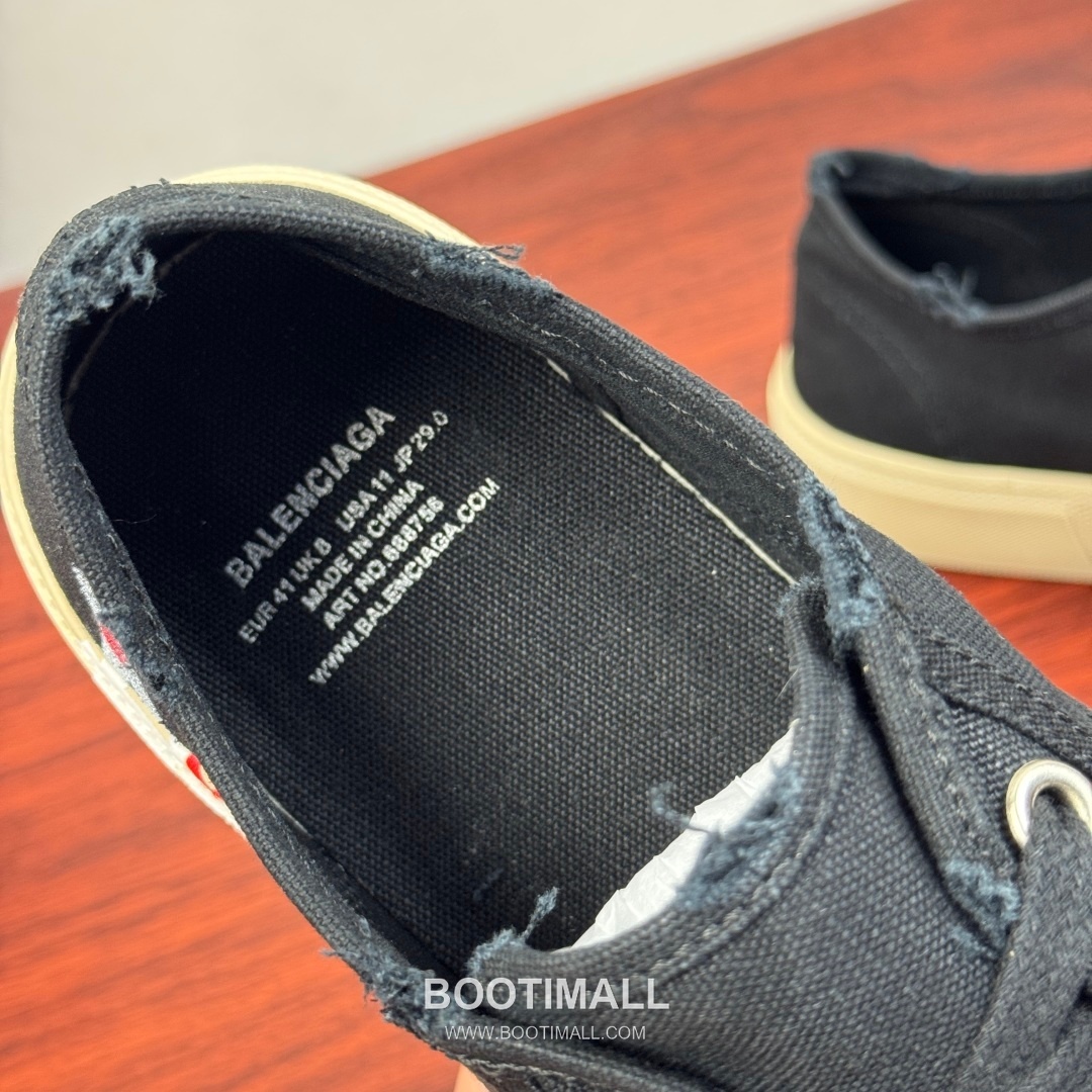 Balenciaga Paris Canvas Sneaker Canvas Rubber Off-White Sneakers 발렌시아가 파리 캔버스 스니커즈 캔버스 러버 오프화이트 7