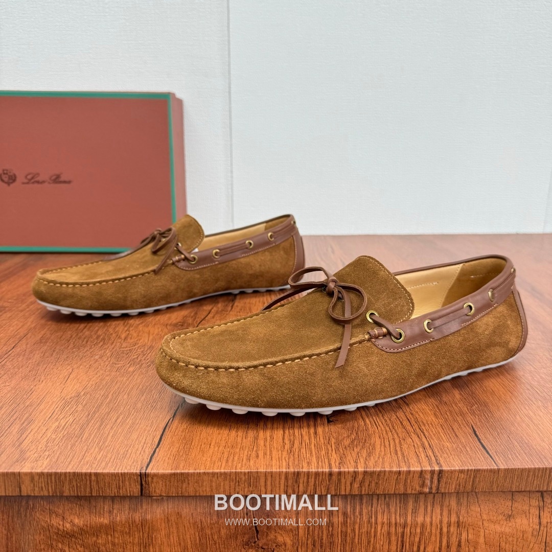 Loro Piana Dot Sole Moccasin Suede Leather Brown Loafer 로로피아나 닷 솔 모카신 스웨이드 레더 브라운 로퍼 3