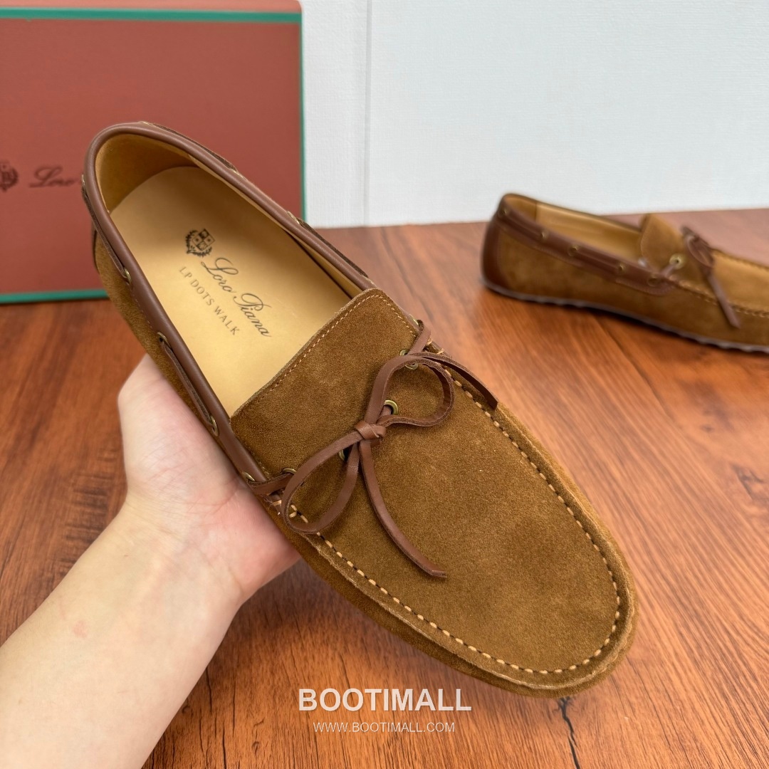 Loro Piana Dot Sole Moccasin Suede Leather Brown Loafer 로로피아나 닷 솔 모카신 스웨이드 레더 브라운 로퍼 4