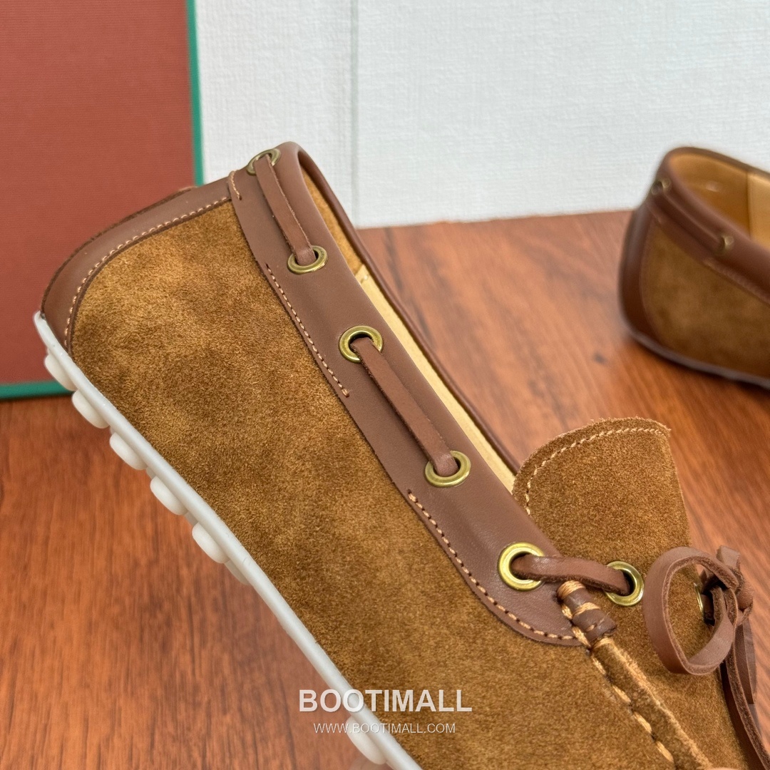 Loro Piana Dot Sole Moccasin Suede Leather Brown Loafer 로로피아나 닷 솔 모카신 스웨이드 레더 브라운 로퍼 6