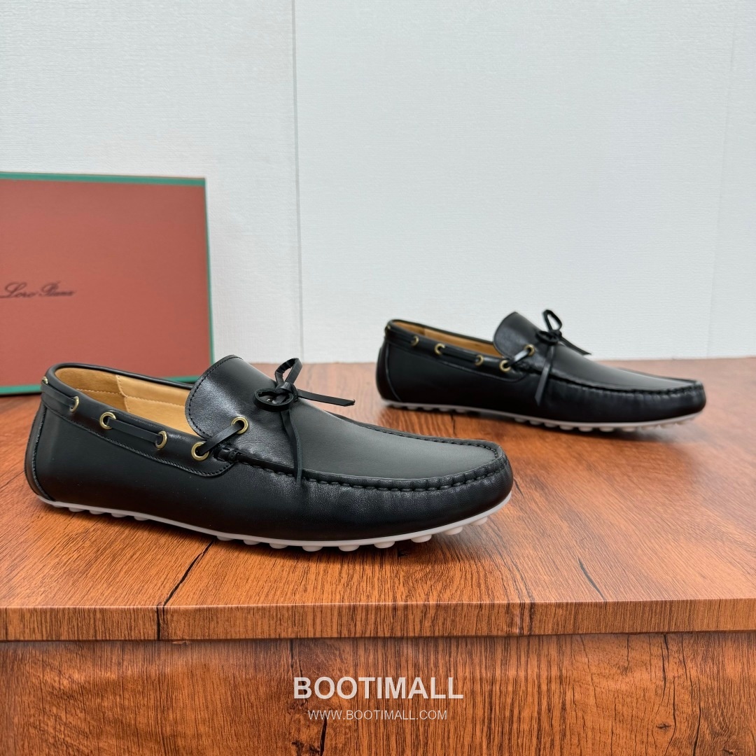 Loro Piana Dot Sole Moccasin Suede Leather Black Loafer 로로피아나 닷 솔 모카신 스웨이드 레더 블랙 로퍼 1
