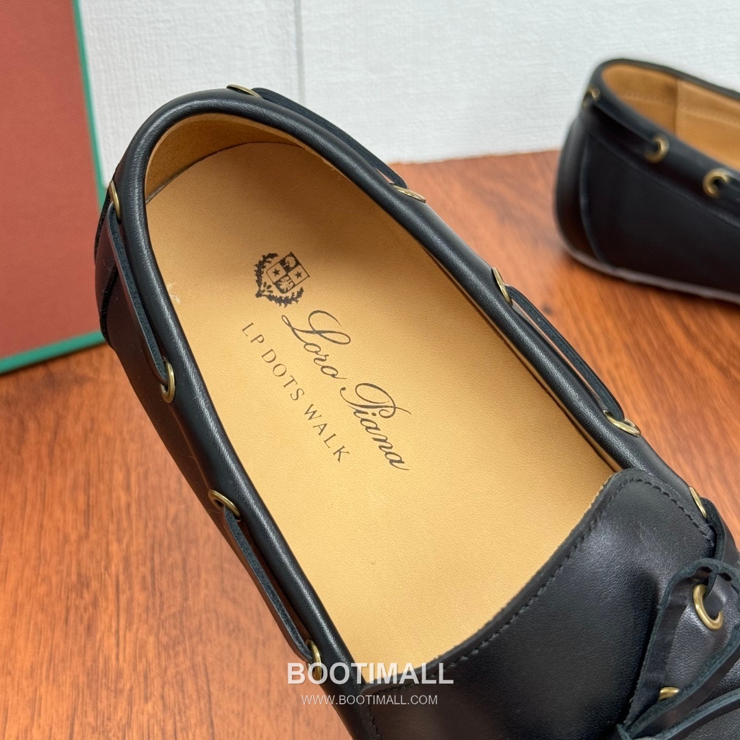 Loro Piana Dot Sole Moccasin Suede Leather Black Loafer 로로피아나 닷 솔 모카신 스웨이드 레더 블랙 로퍼 7