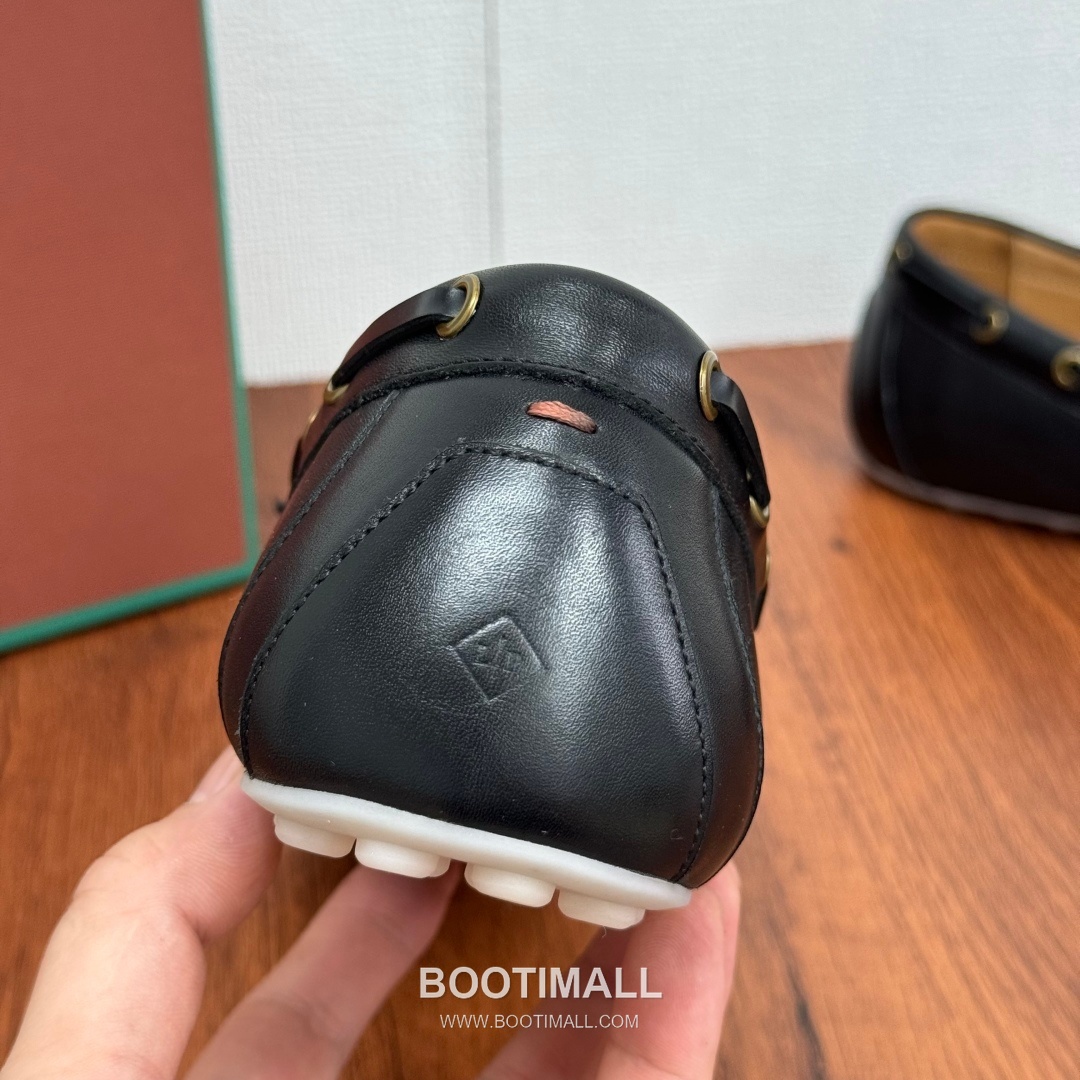 Loro Piana Dot Sole Moccasin Suede Leather Black Loafer 로로피아나 닷 솔 모카신 스웨이드 레더 블랙 로퍼 8
