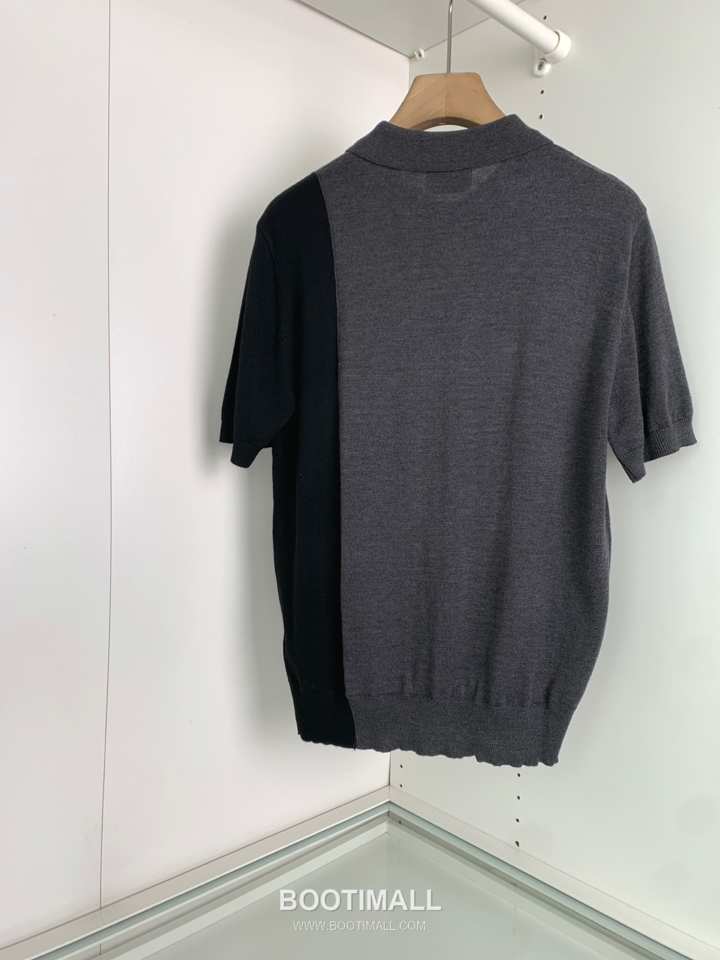Hermes Colorblock Knit Polo Knitted Cotton Black 에르메스 컬러블록 니트 폴로 니트 코튼 블랙 2