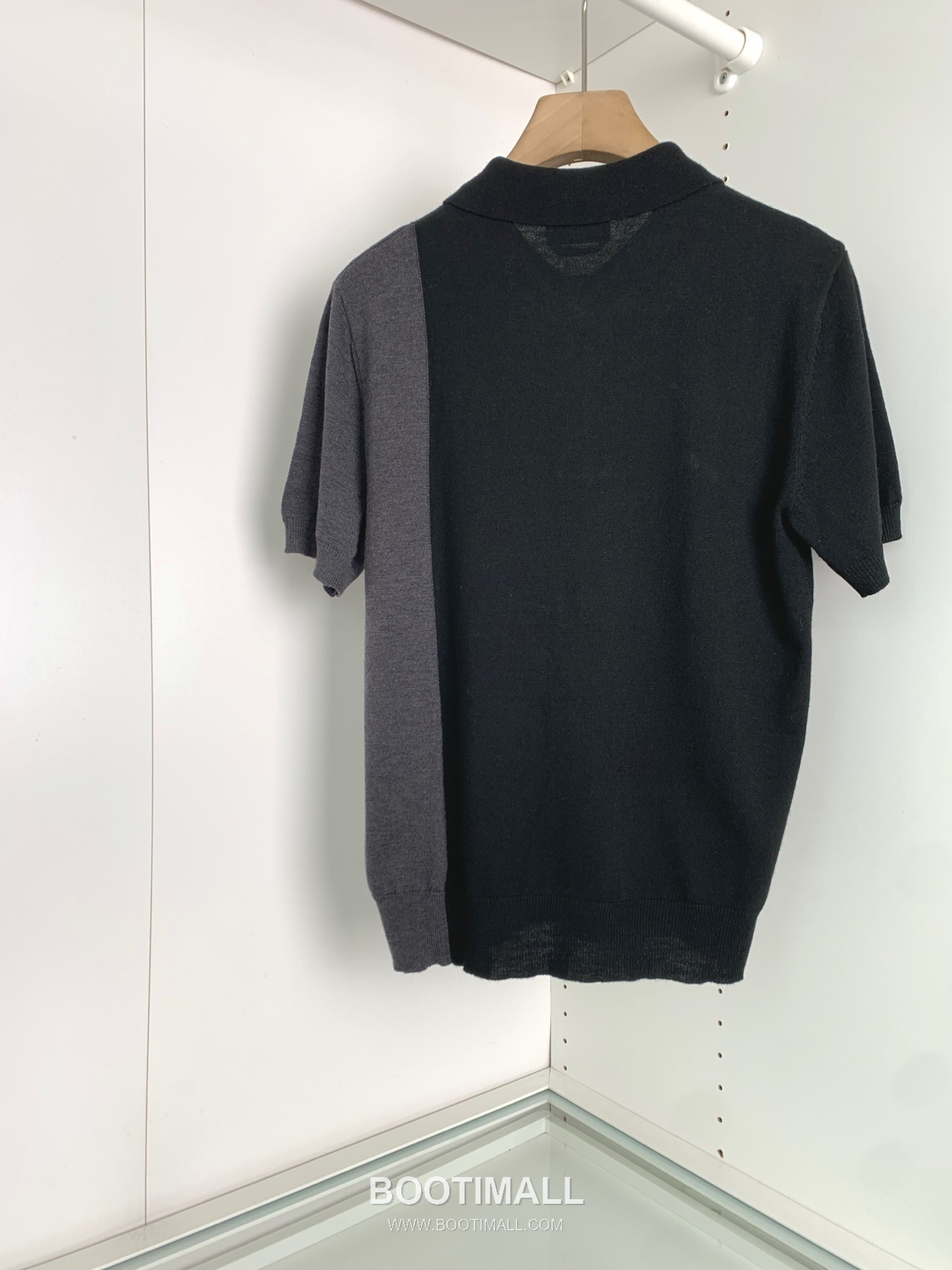 Hermes Colorblock Knit Polo Knitted Cotton Black 에르메스 컬러블록 니트 폴로 니트 코튼 블랙 2