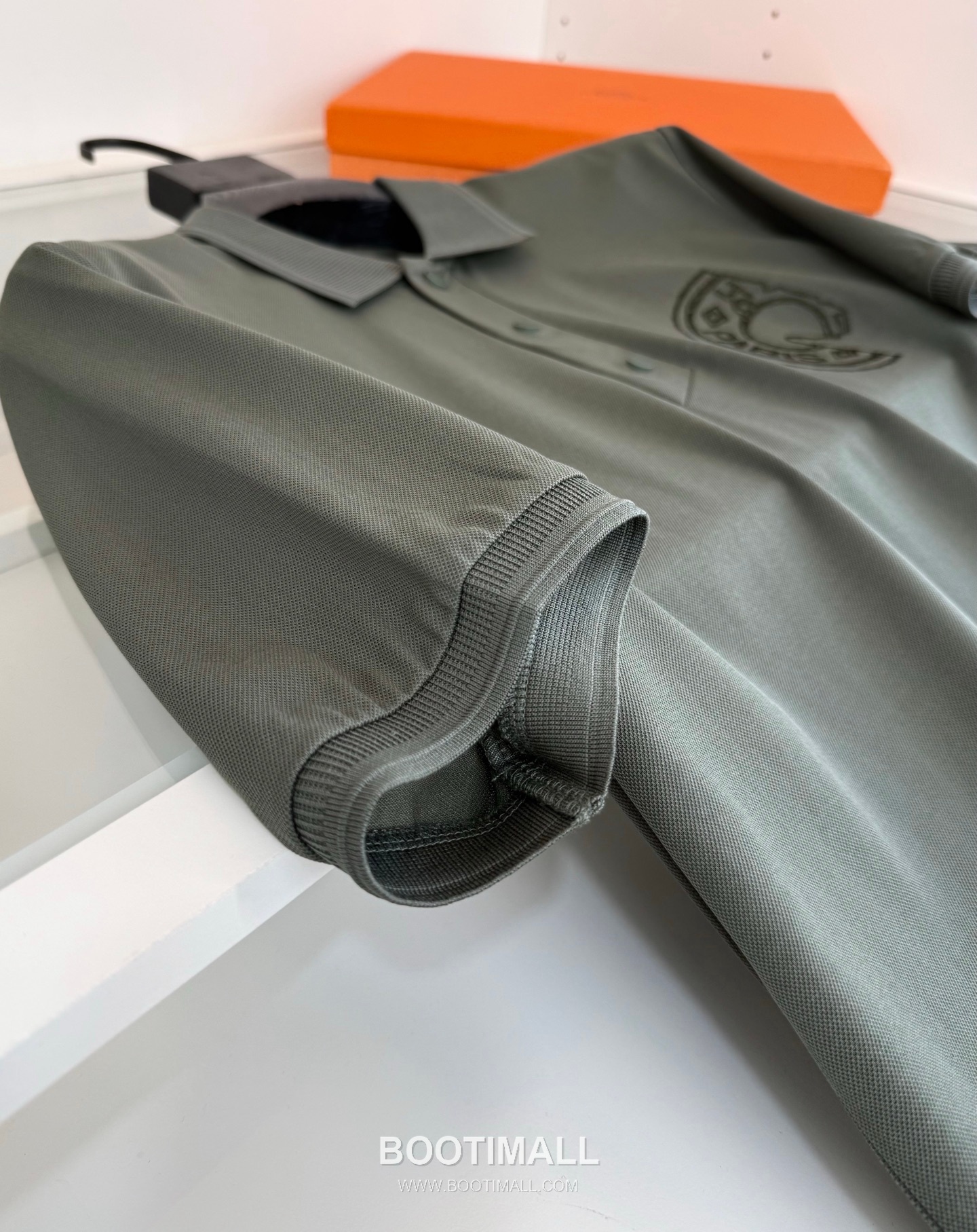 Hermes Saddle Stitch Polo Cotton Black Polo Shirt 에르메스 새들 스티치 폴로 코튼 블랙 폴로 셔츠 6