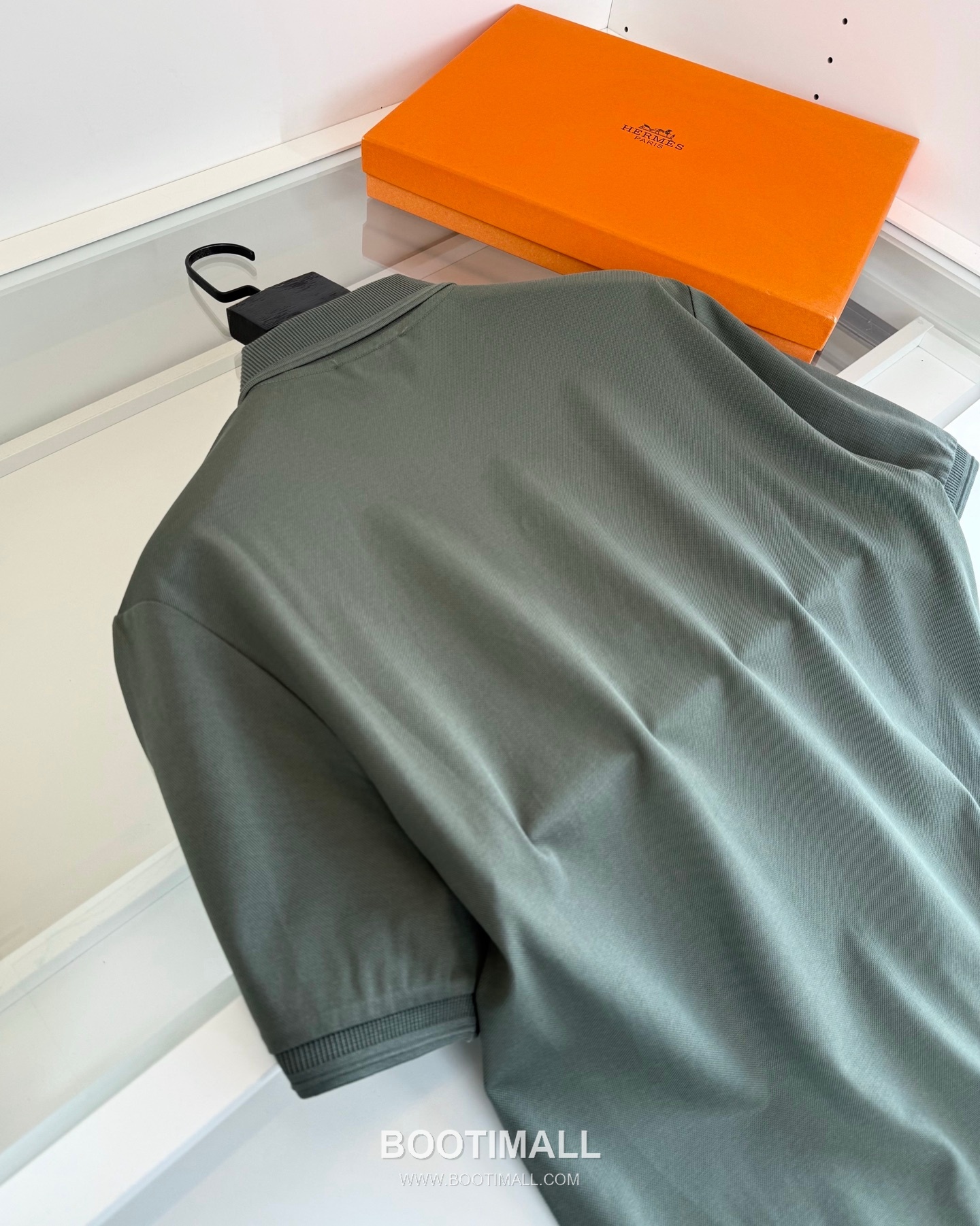 Hermes Saddle Stitch Polo Cotton Black Polo Shirt 에르메스 새들 스티치 폴로 코튼 블랙 폴로 셔츠 8