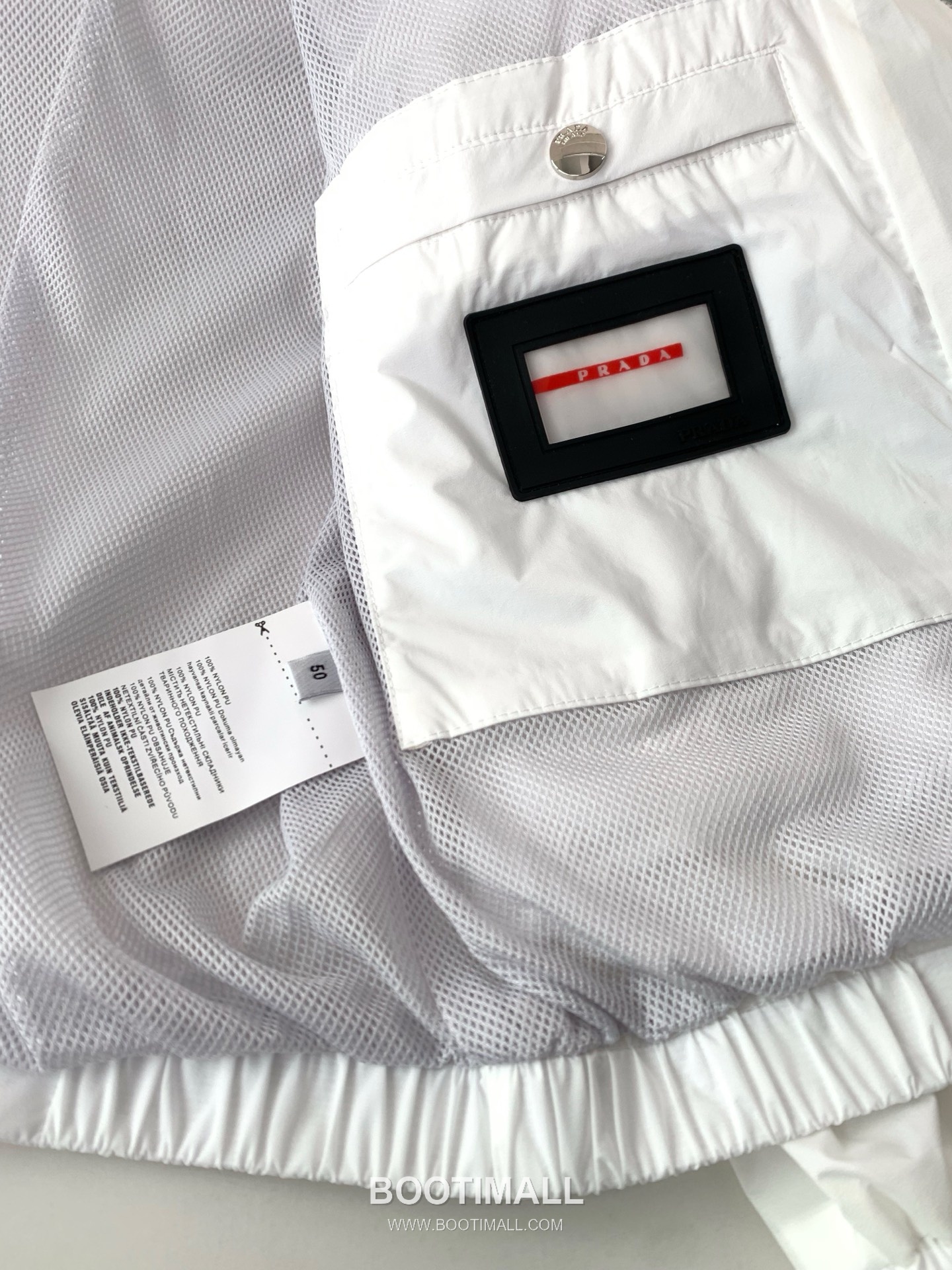 Prada Stand Collar Jacket Fiber Fabric Black 프라다 스탠드 칼라 자켓 섬유 소재 블랙 8