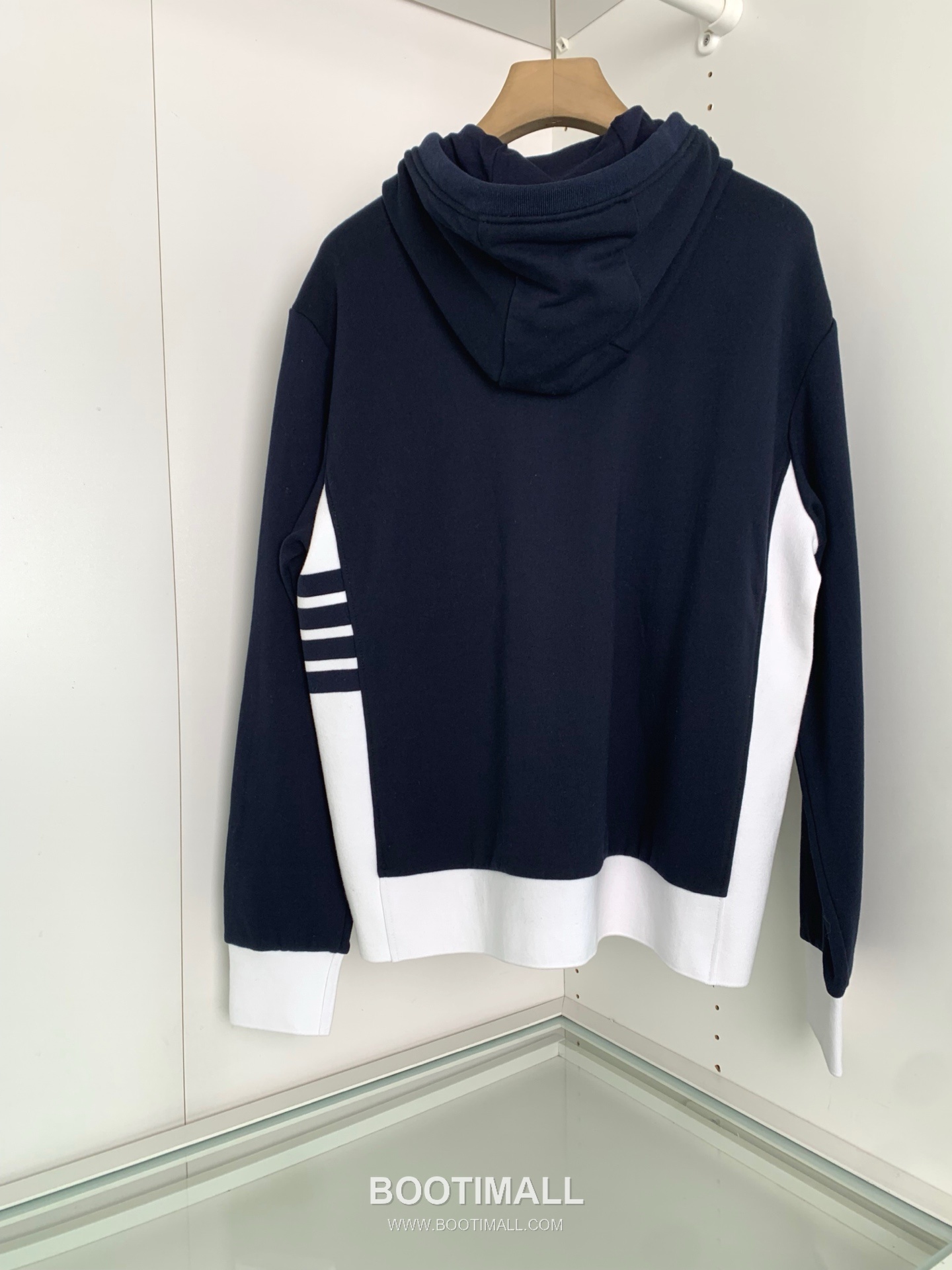 Bottega Veneta Hoodie Cardigan Cotton Navy 보테가 베네타 후드 스웨트 카디건 코튼 네이비 3