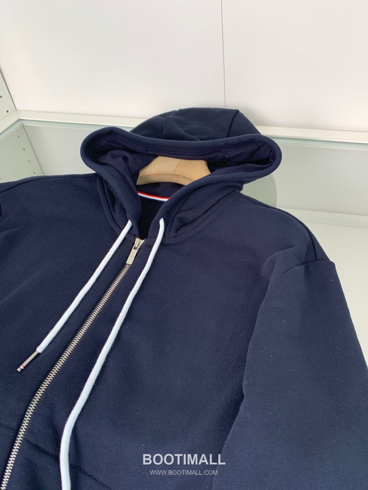 Bottega Veneta Hoodie Cardigan Cotton Navy 보테가 베네타 후드 스웨트 카디건 코튼 네이비 6