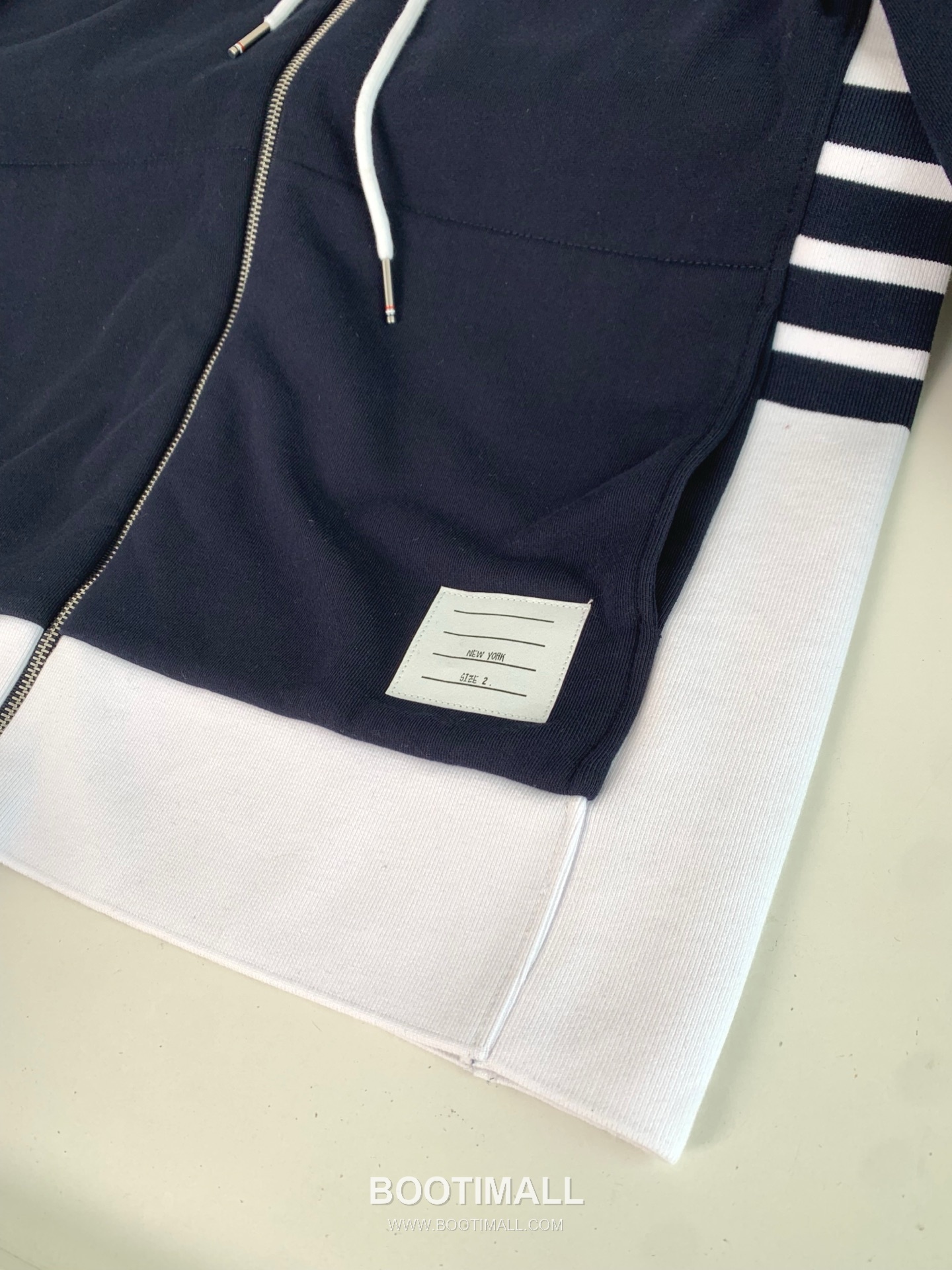 Bottega Veneta Hoodie Cardigan Cotton Navy 보테가 베네타 후드 스웨트 카디건 코튼 네이비 7