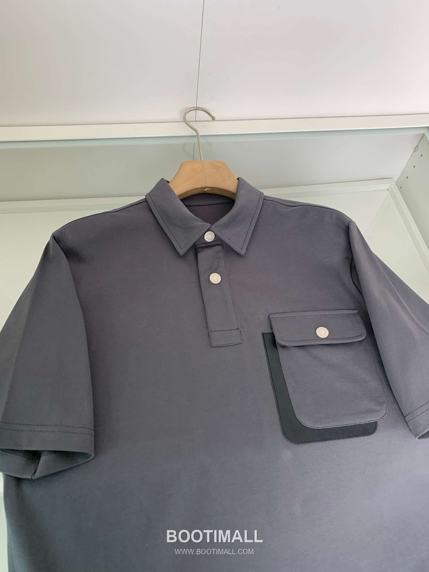 Hermes Geometric Pocket T-Shirt Cotton Black 에르메스 지오메트릭 포켓 반팔 티셔츠 코튼 블랙 3