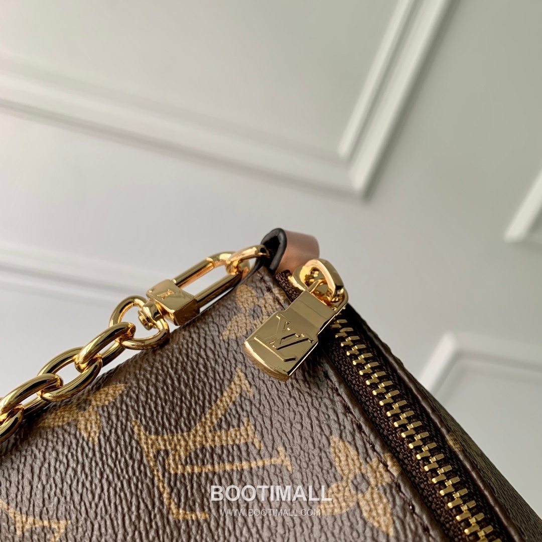 Louis Vuitton Bloom Pouch Monogram Canvas Brown 루이비통 블룸 파우치 M11303 모노그램 캔버스 브라운 22.5cm 6