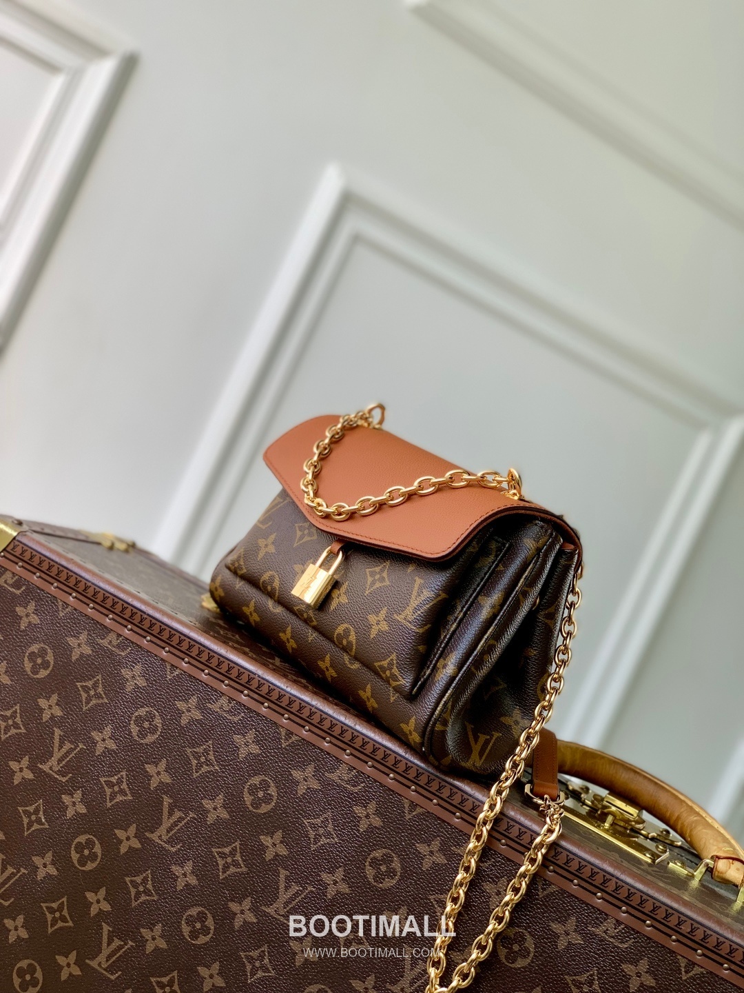 Louis Vuitton BB Handbag Monogram Canvas Brown 루이비통 BB 핸드백 M27066 모노그램 캔버스 브라운 24cm 2