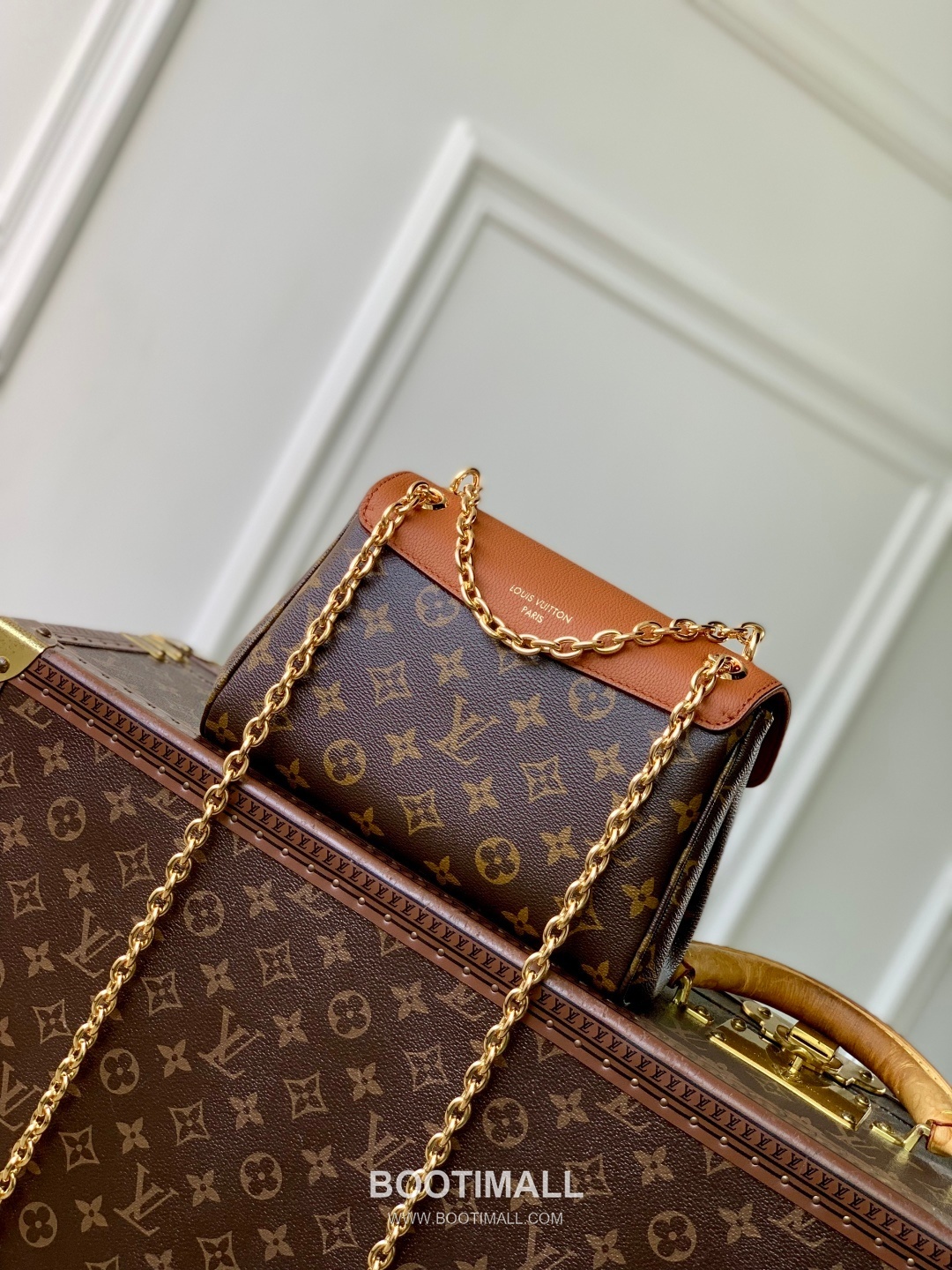 Louis Vuitton BB Handbag Monogram Canvas Brown 루이비통 BB 핸드백 M27066 모노그램 캔버스 브라운 24cm 3