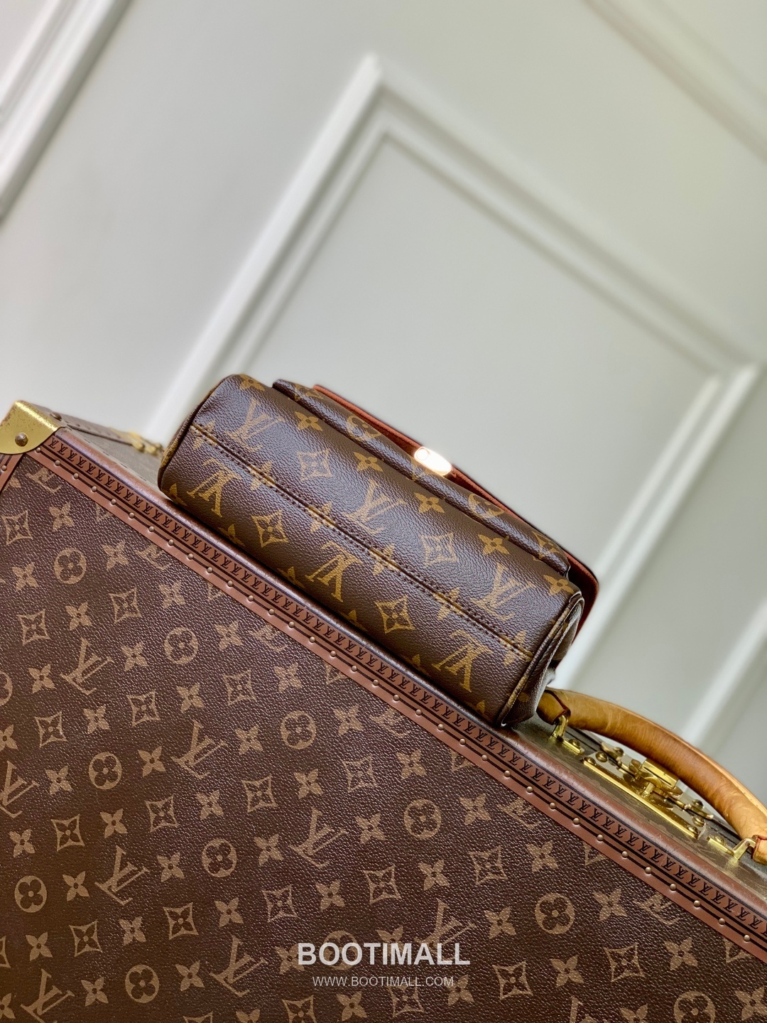 Louis Vuitton BB Handbag Monogram Canvas Brown 루이비통 BB 핸드백 M27066 모노그램 캔버스 브라운 24cm 4