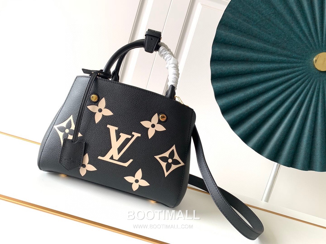 Louis Vuitton Montaigne BB Monogram Empreinte Leather Grey Top Handle Bag 루이비통 몽테뉴 BB M41053 모노그램 앙프렝뜨 레더 그레이 토트백 29cm 1