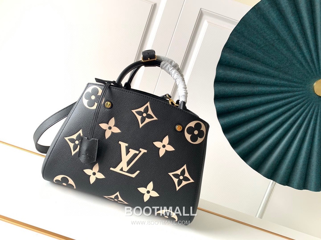 Louis Vuitton Montaigne MM Monogram Empreinte Leather Gray Handbag 루이비통 몽테뉴 MM M41048 모노그램 앙프렝뜨 레더 그레이 핸드백 33cm 1
