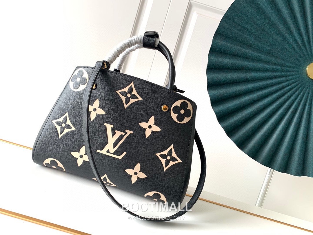Louis Vuitton Montaigne MM Monogram Empreinte Leather Gray Handbag 루이비통 몽테뉴 MM M41048 모노그램 앙프렝뜨 레더 그레이 핸드백 33cm 3