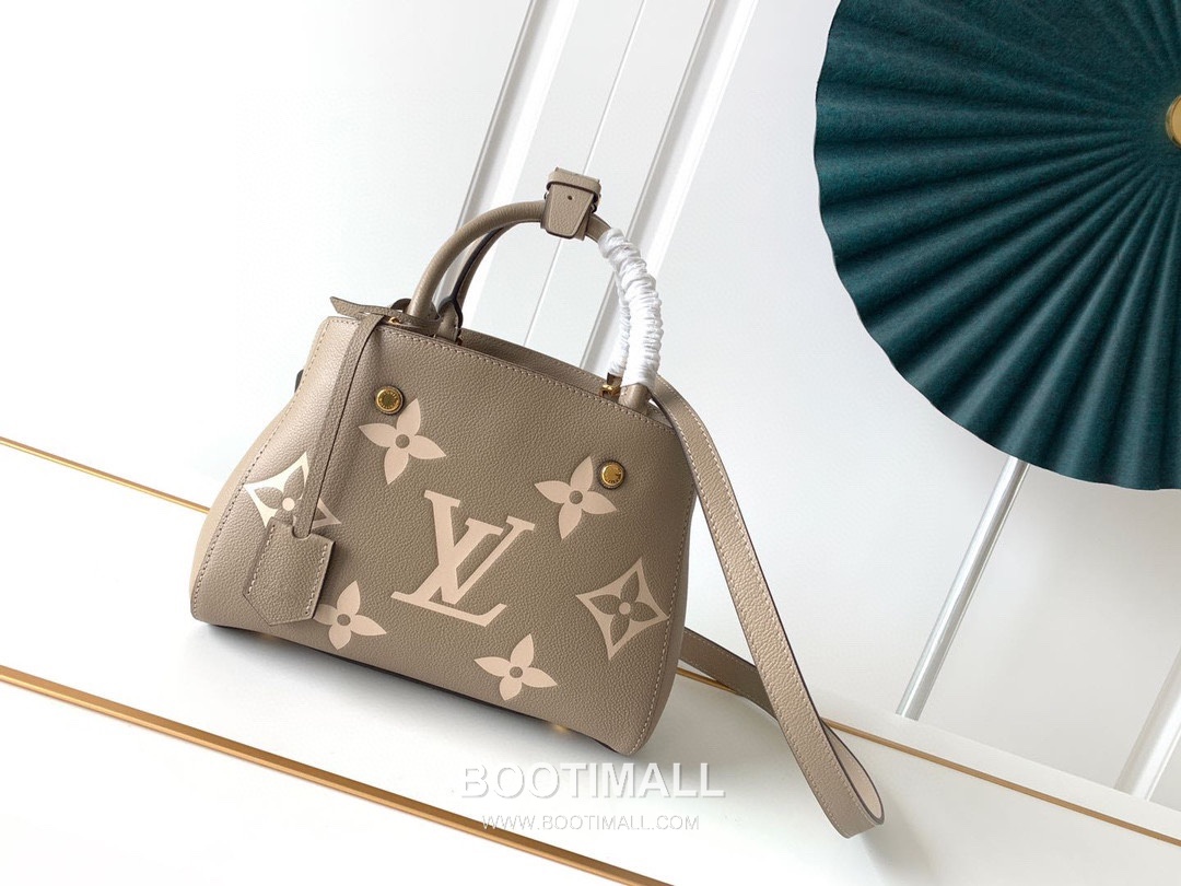 Louis Vuitton Montaigne BB Monogram Empreinte Leather Grey Handbag 루이비통 몽테뉴 BB M41053 모노그램 앙프렝뜨 레더 그레이 핸드백 29cm 1