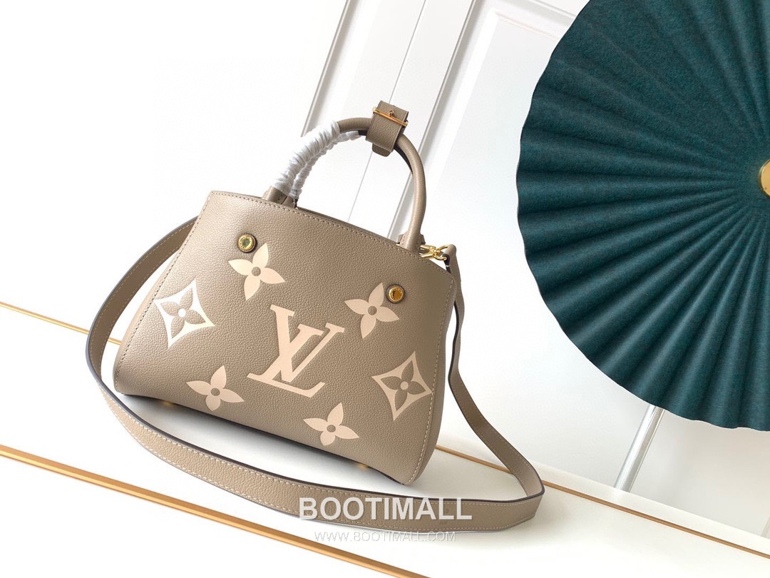 Louis Vuitton Montaigne BB Monogram Empreinte Leather Grey Handbag 루이비통 몽테뉴 BB M41053 모노그램 앙프렝뜨 레더 그레이 핸드백 29cm 3