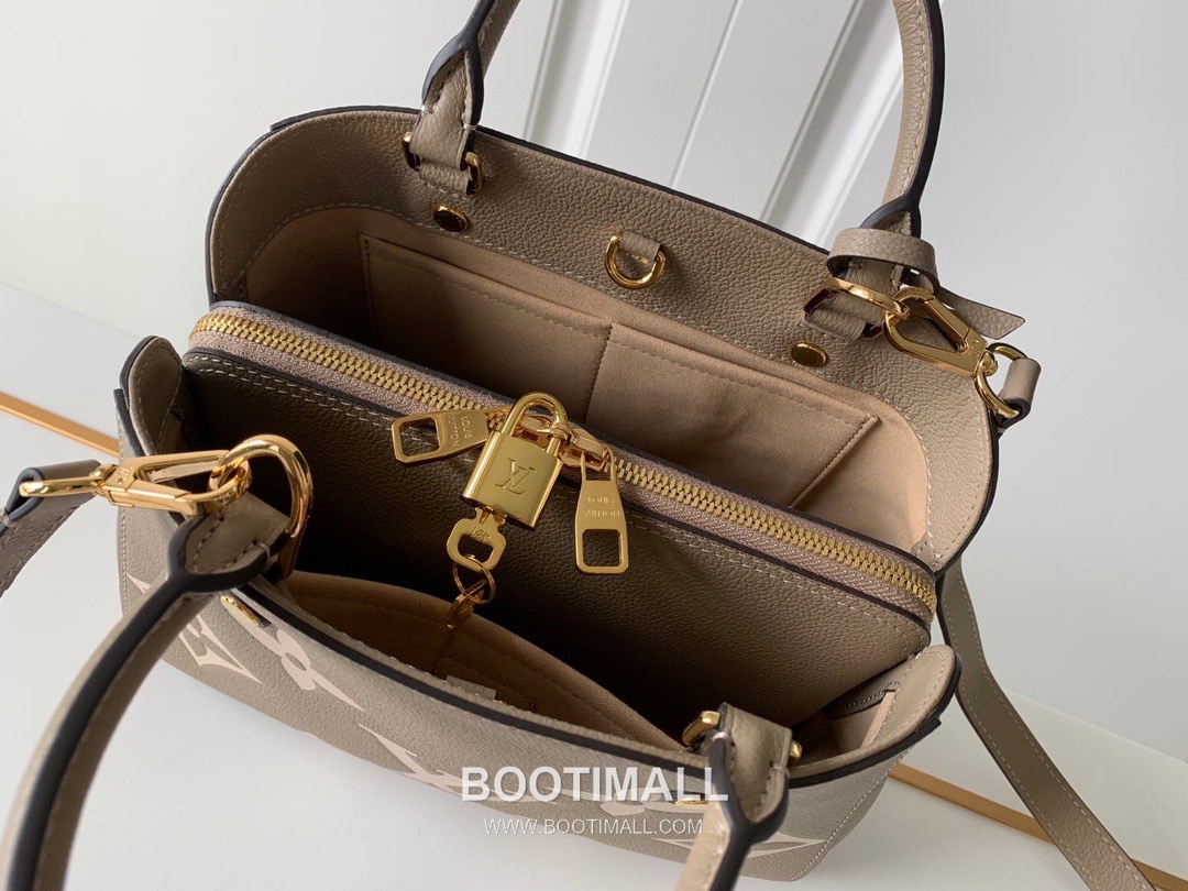 Louis Vuitton Montaigne BB Monogram Empreinte Leather Grey Handbag 루이비통 몽테뉴 BB M41053 모노그램 앙프렝뜨 레더 그레이 핸드백 29cm 7