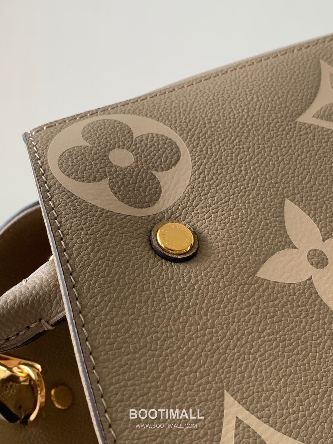 Louis Vuitton Montaigne MM Monogram Empreinte Leather Gray Handbag 루이비통 몽테뉴 MM M41048 모노그램 앙프렝뜨 레더 그레이 핸드백 33cm 4