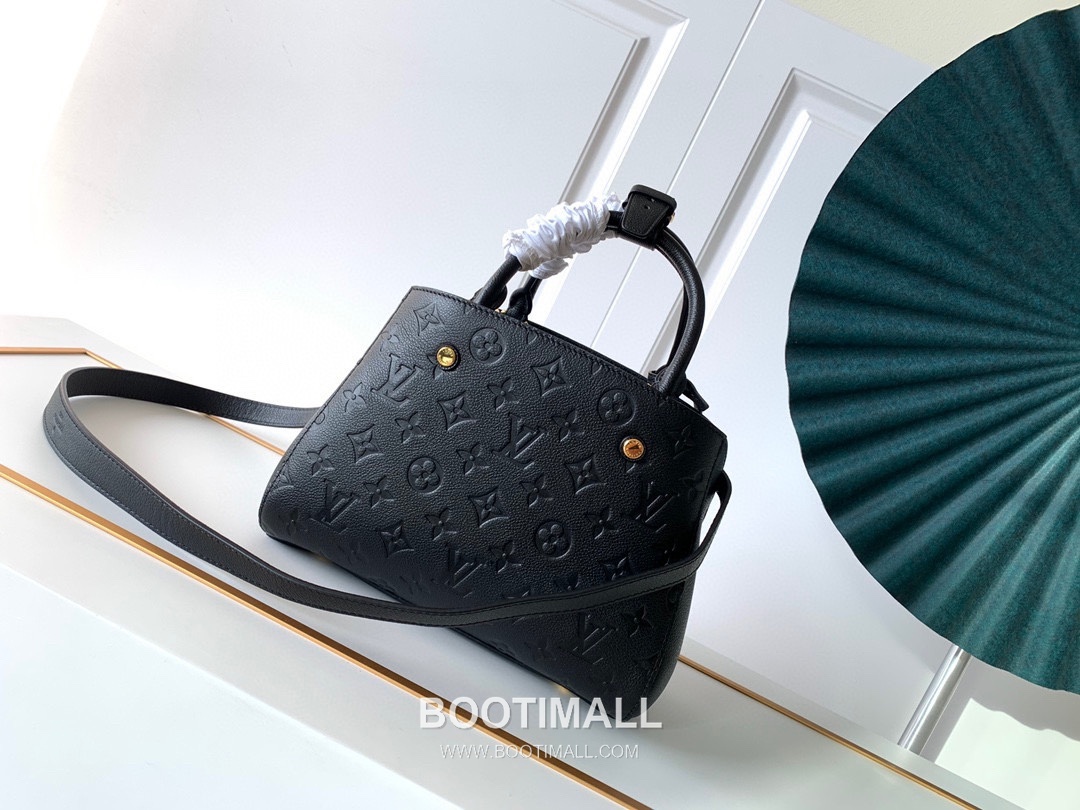 Louis Vuitton Montaigne Handbag Monogram Empreinte Leather Black 루이비통 몽테뉴 핸드백 M41053 모노그램 앙프렝뜨 레더 블랙 29cm 4