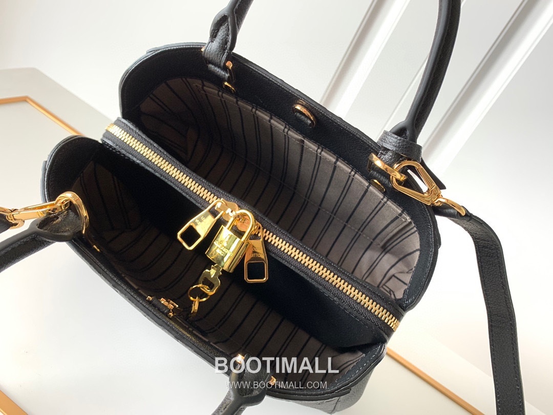 Louis Vuitton Montaigne Handbag Monogram Empreinte Leather Black 루이비통 몽테뉴 핸드백 M41053 모노그램 앙프렝뜨 레더 블랙 29cm 8
