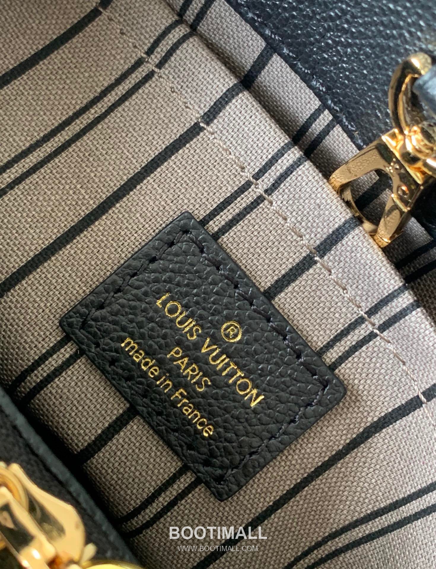 Louis Vuitton Montaigne Handbag Monogram Empreinte Leather Black 루이비통 몽테뉴 핸드백 M41053 모노그램 앙프렝뜨 레더 블랙 29cm 10