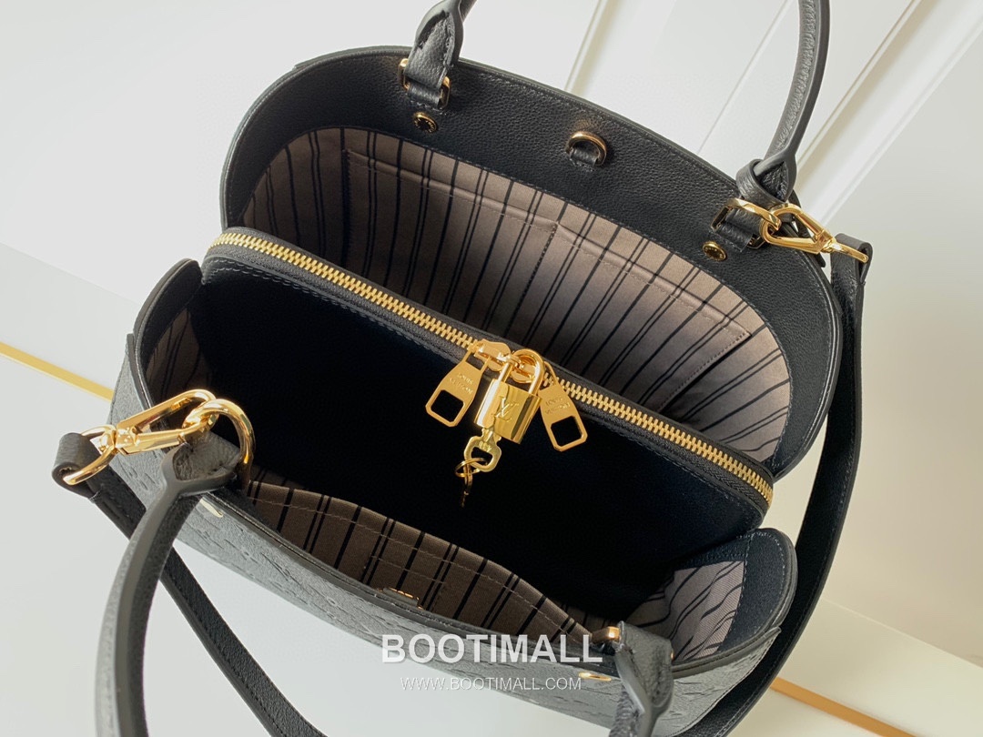 Louis Vuitton Montaigne MM Monogram Empreinte Leather Black Handbag 루이비통 몽테뉴 MM M41048 모노그램 앙프렝뜨 레더 블랙 핸드백 33cm 8