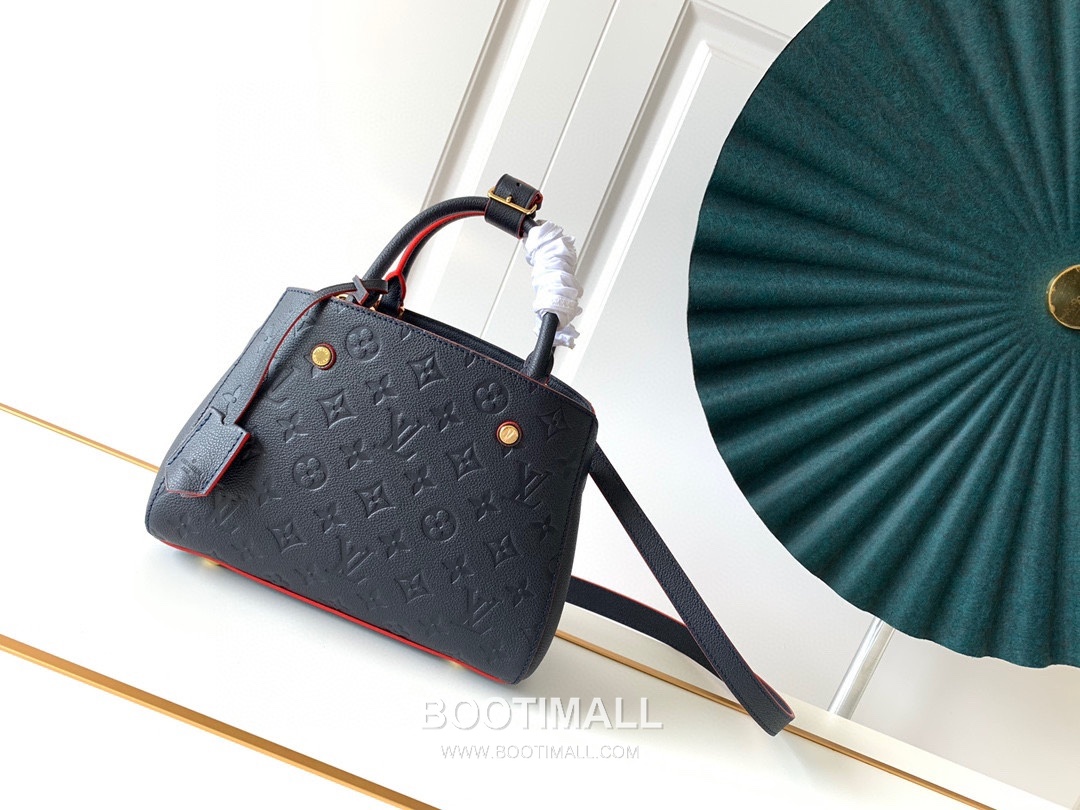 Louis Vuitton Montaigne Handbag Monogram Empreinte Leather Black 루이비통 몽테뉴 핸드백 M41053 모노그램 앙프렝뜨 레더 블랙 29cm 2