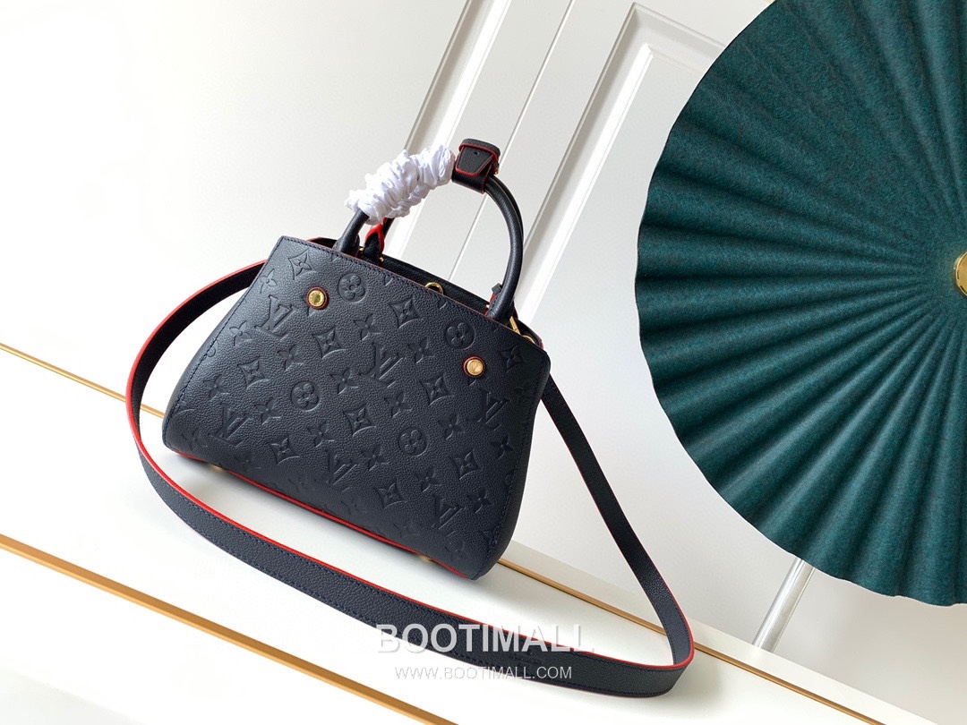 Louis Vuitton Montaigne Handbag Monogram Empreinte Leather Black 루이비통 몽테뉴 핸드백 M41053 모노그램 앙프렝뜨 레더 블랙 29cm 4