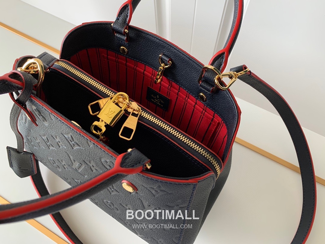 Louis Vuitton Montaigne Handbag Monogram Empreinte Leather Black 루이비통 몽테뉴 핸드백 M41053 모노그램 앙프렝뜨 레더 블랙 29cm 8