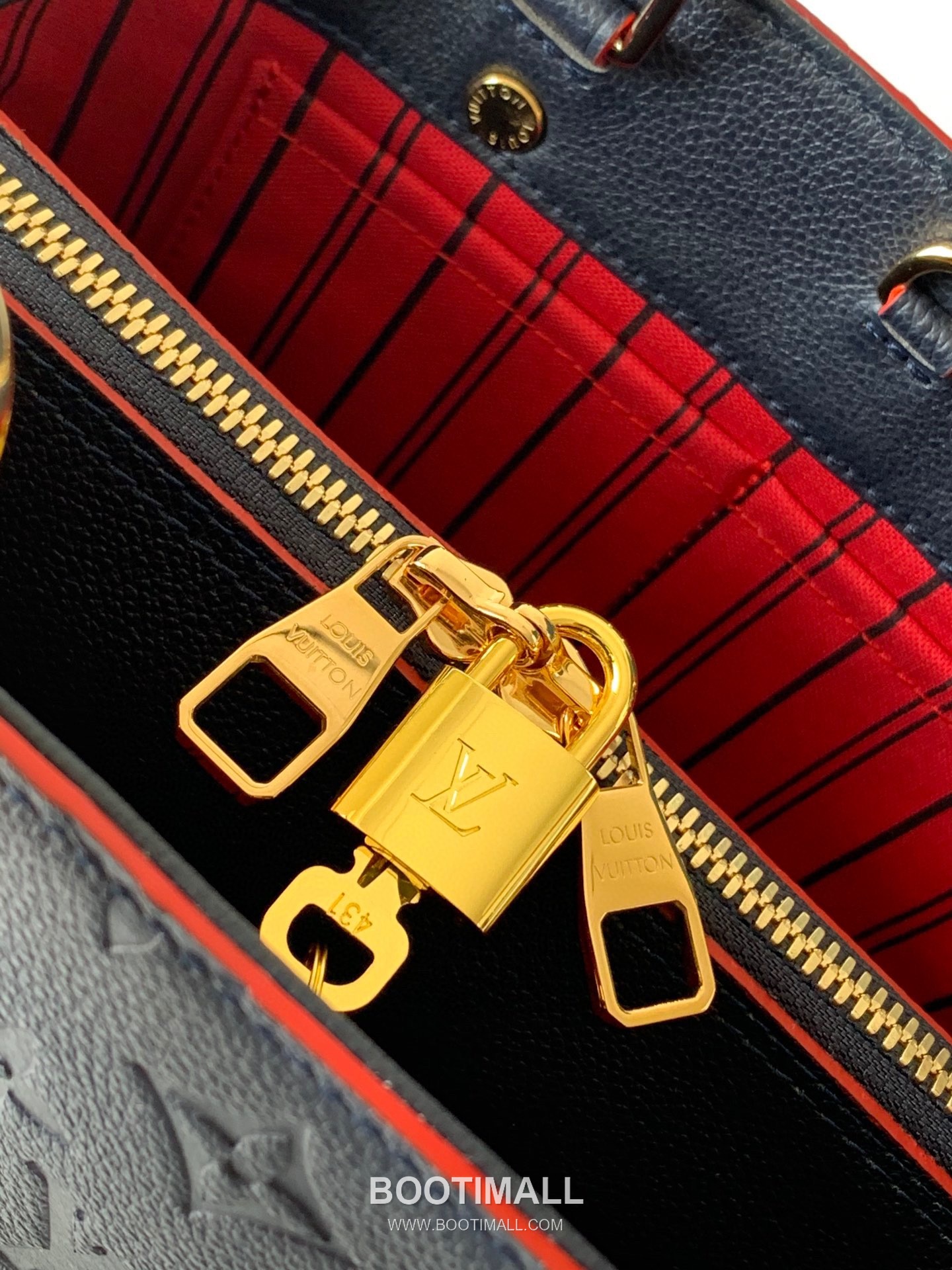 Louis Vuitton Montaigne Handbag Monogram Empreinte Leather Black 루이비통 몽테뉴 핸드백 M41053 모노그램 앙프렝뜨 레더 블랙 29cm 9