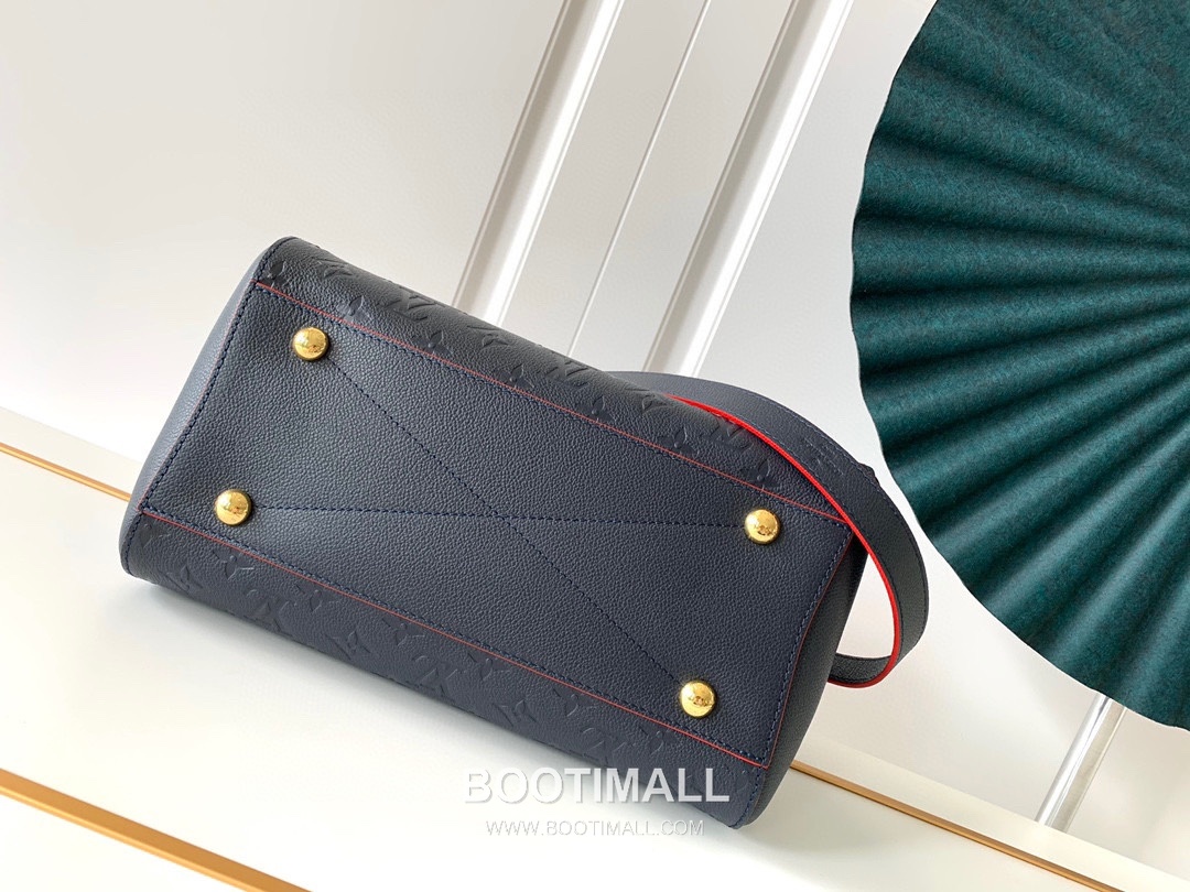 Louis Vuitton Montaigne MM Monogram Empreinte Leather Black Handbag 루이비통 몽테뉴 MM M41048 모노그램 앙프렝뜨 레더 블랙 핸드백 33cm 6