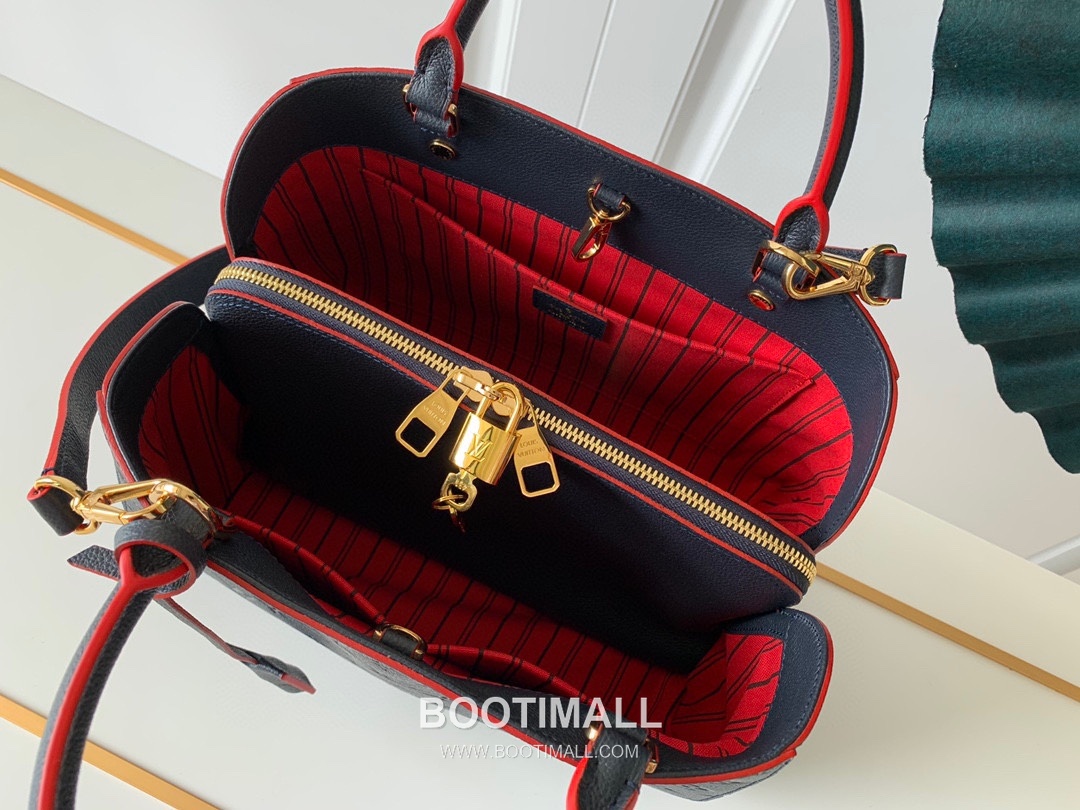 Louis Vuitton Montaigne MM Monogram Empreinte Leather Black Handbag 루이비통 몽테뉴 MM M41048 모노그램 앙프렝뜨 레더 블랙 핸드백 33cm 8